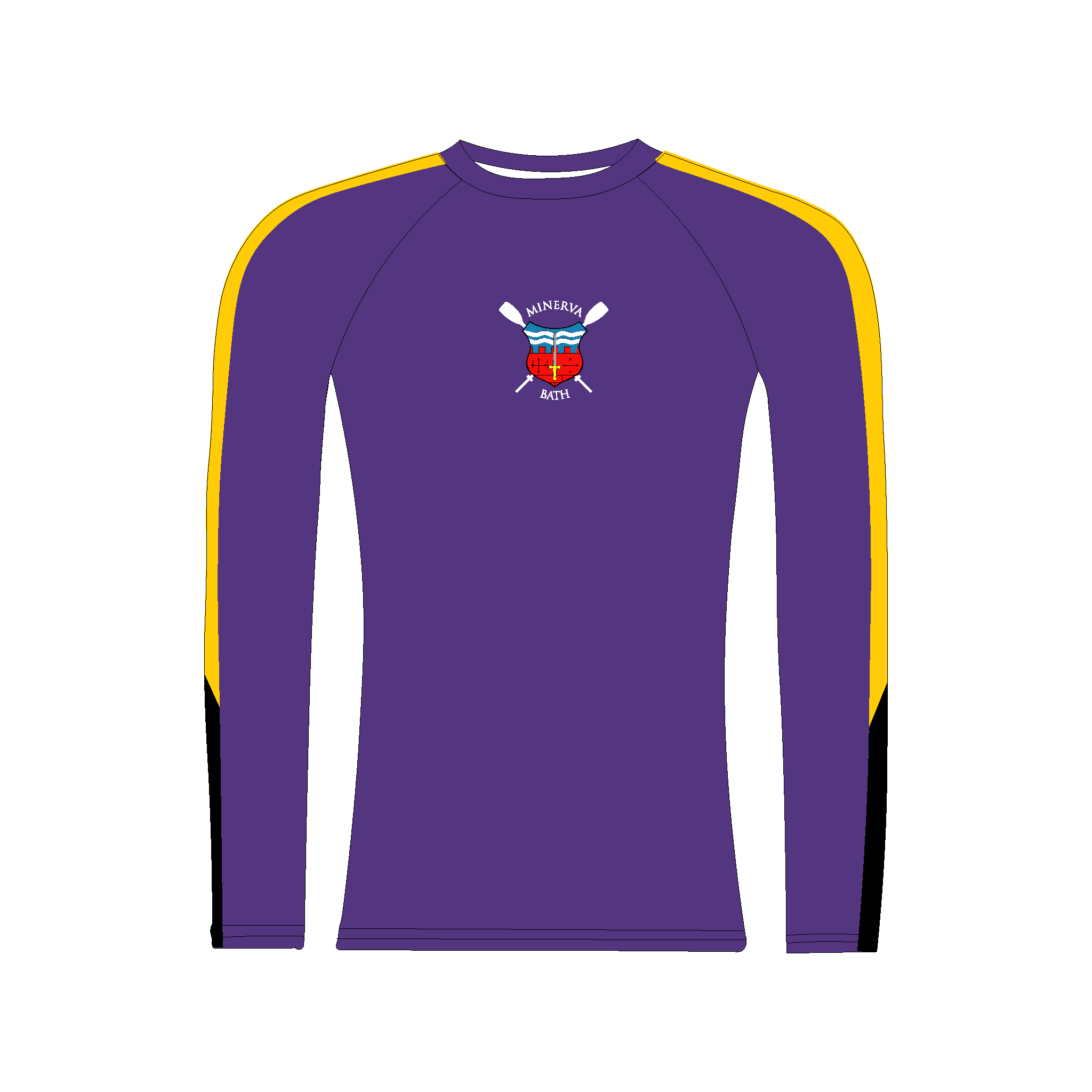 Minerva Bath RC Purple Long Sleeve Base-Layer