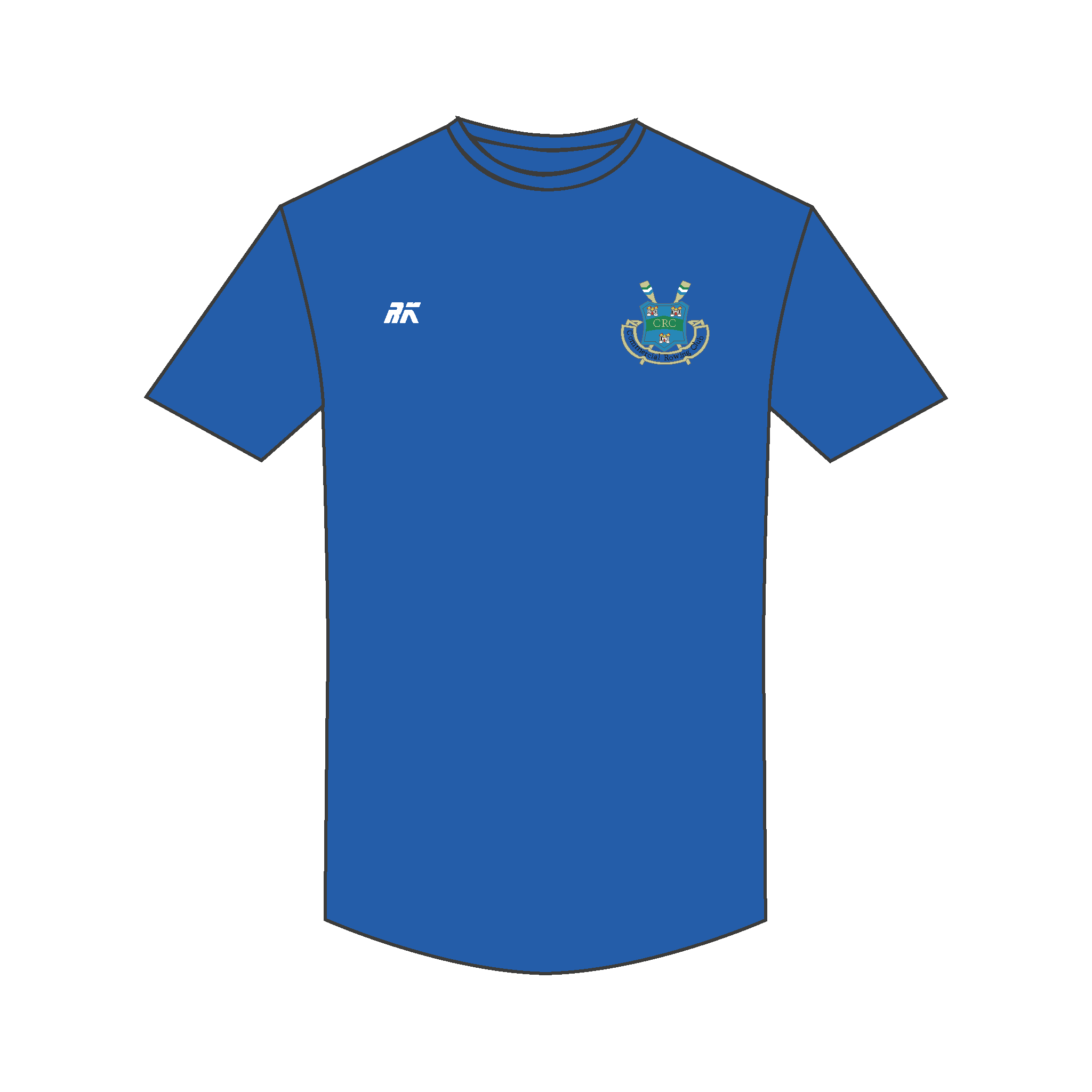 Commercial Rowing Club Bespoke Short Sleeve Gym T-Shirt