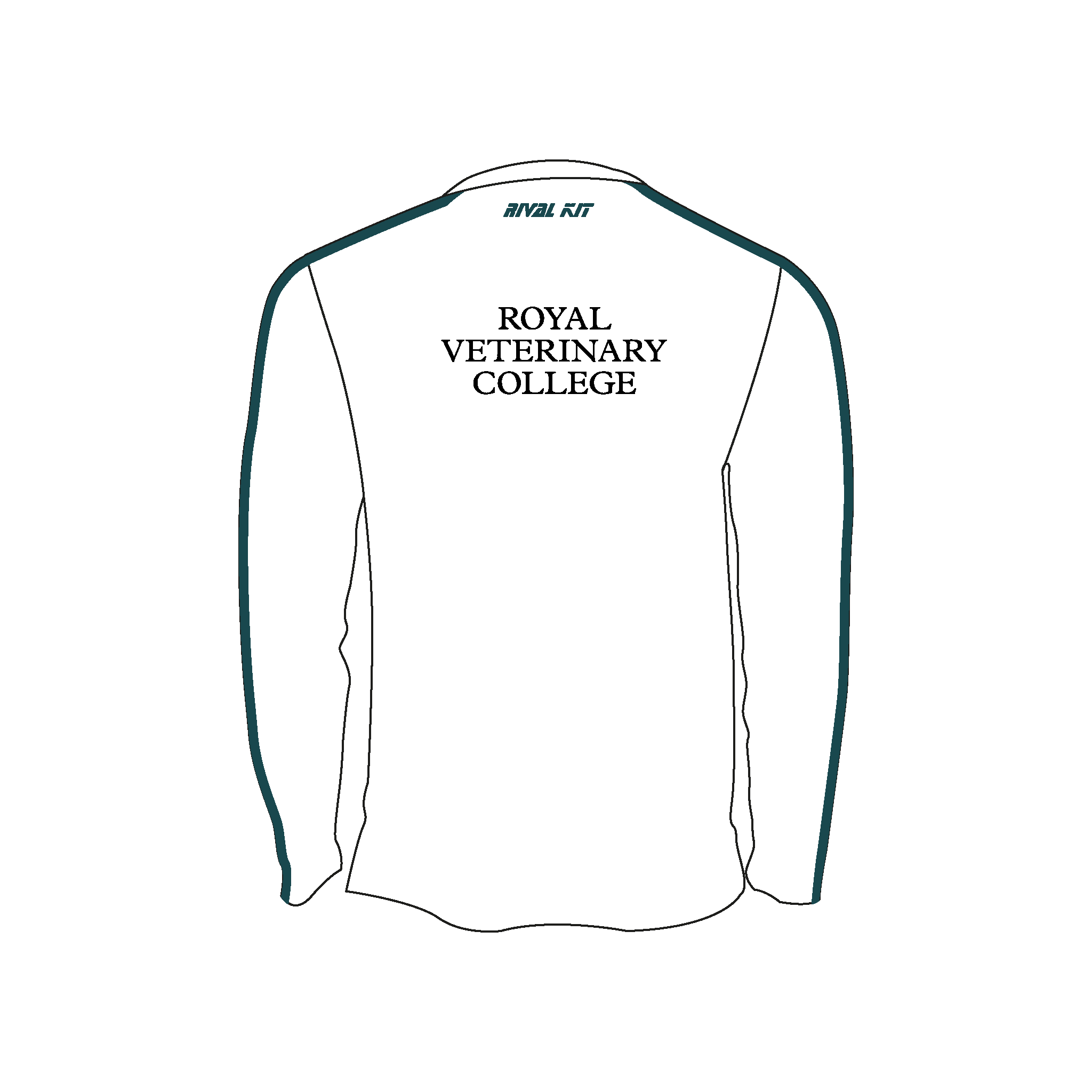 Royal Veterinary College BC Bespoke Long Sleeve Gym T-Shirt