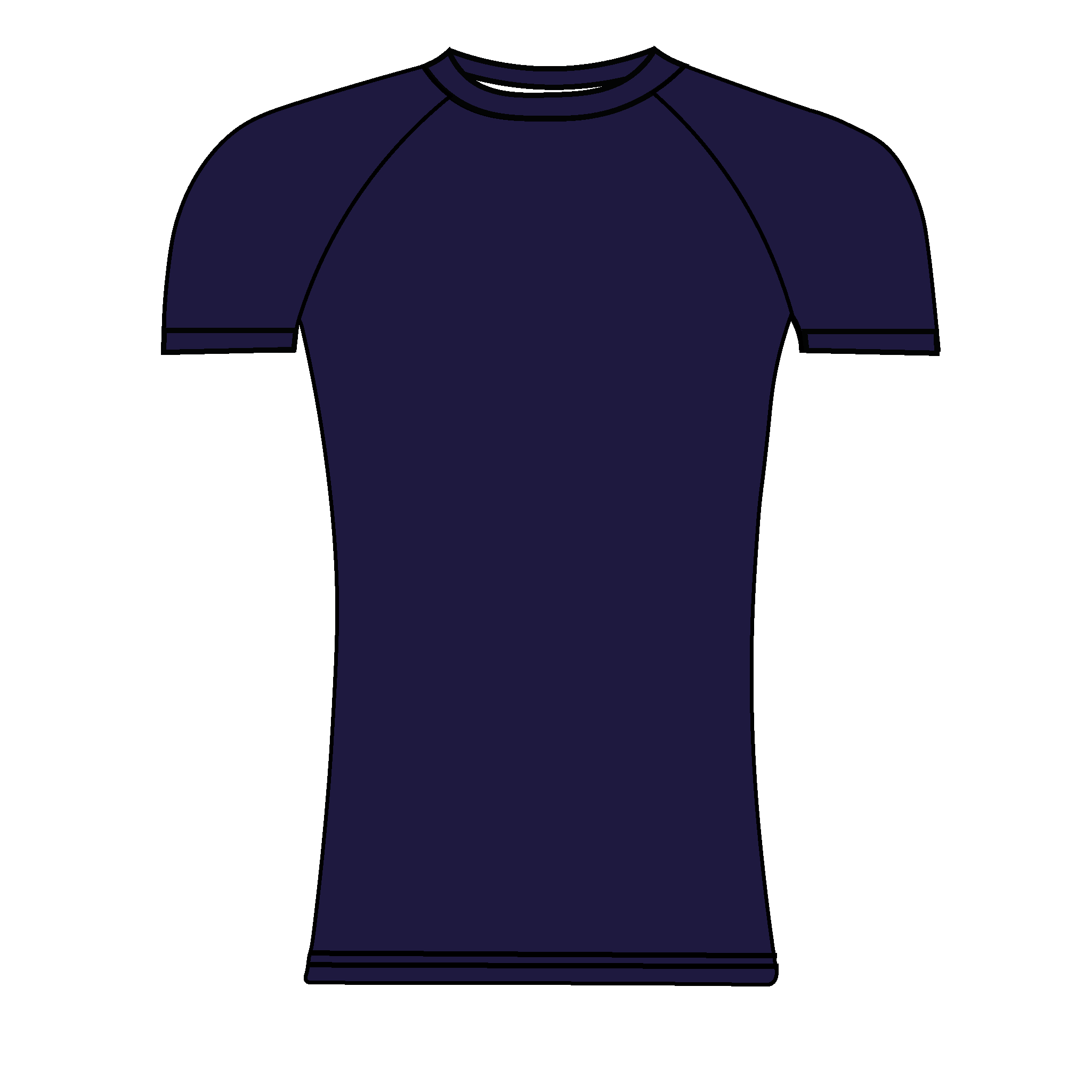 Ancholme Rowing Club Plain Navy Short Sleeve Base-Layer
