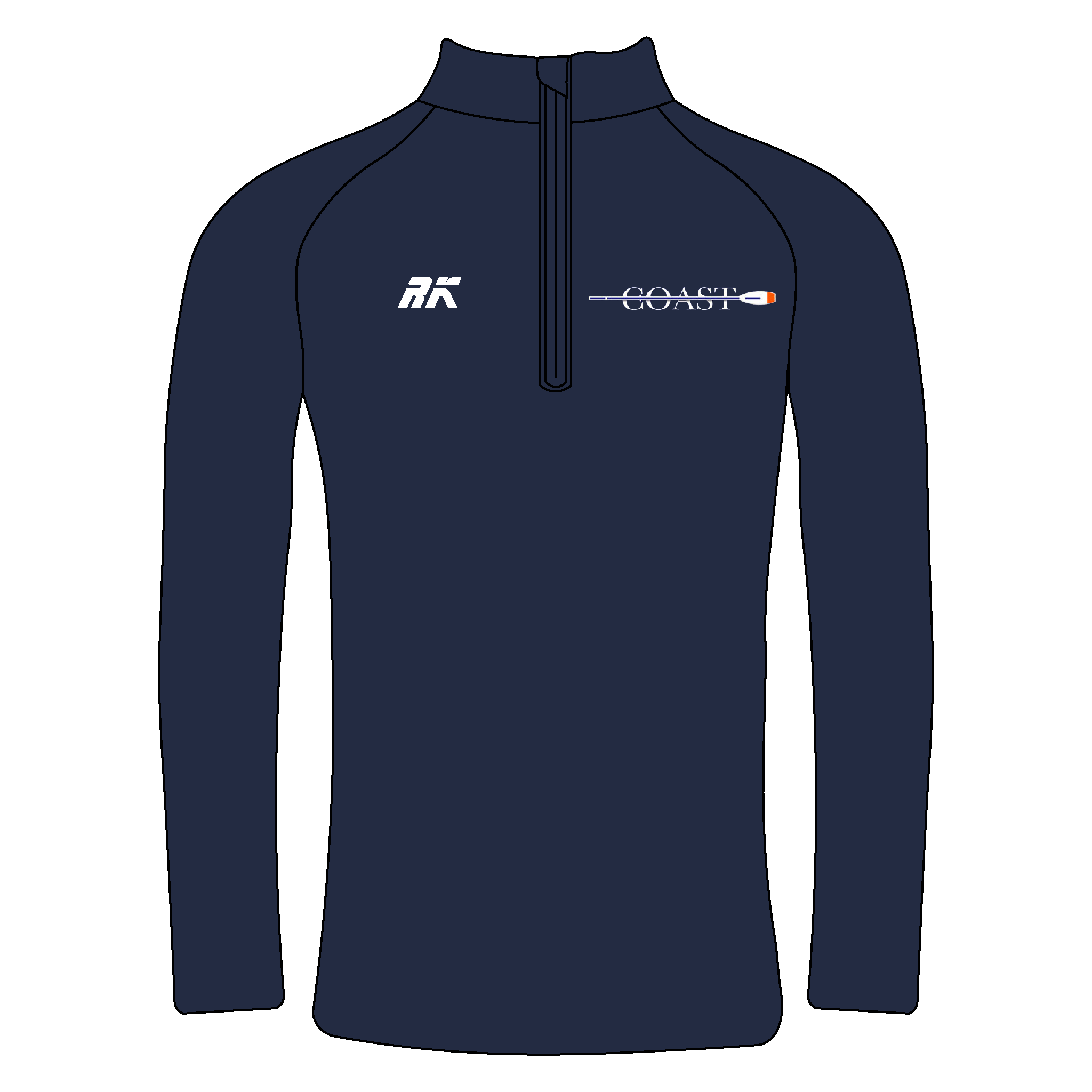 Orange Coast Bespoke Navy Q-Zip