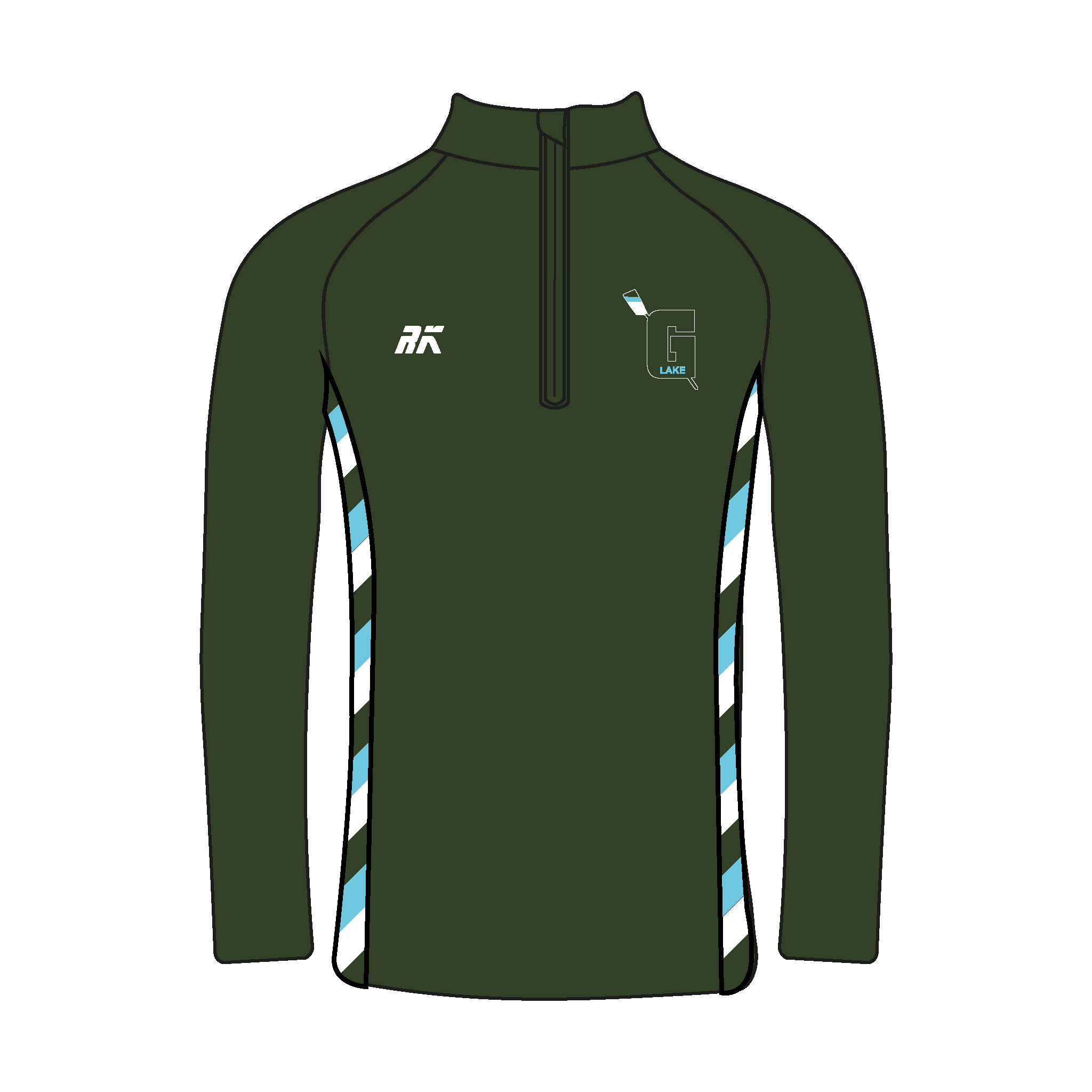 Green Lake Crew Bespoke Q-Zip