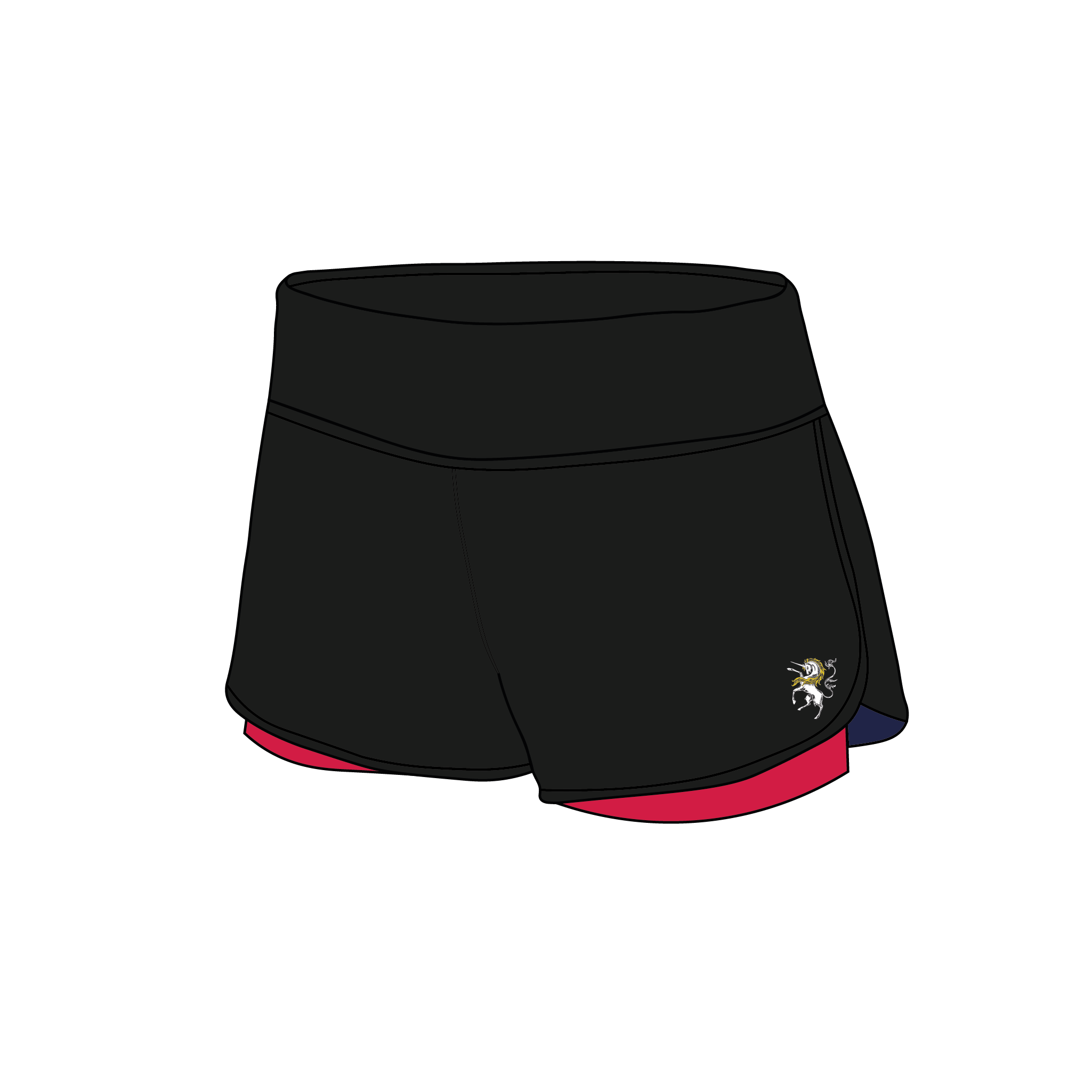 Heart of Scotland Boat Club Female Gym Shorts 2