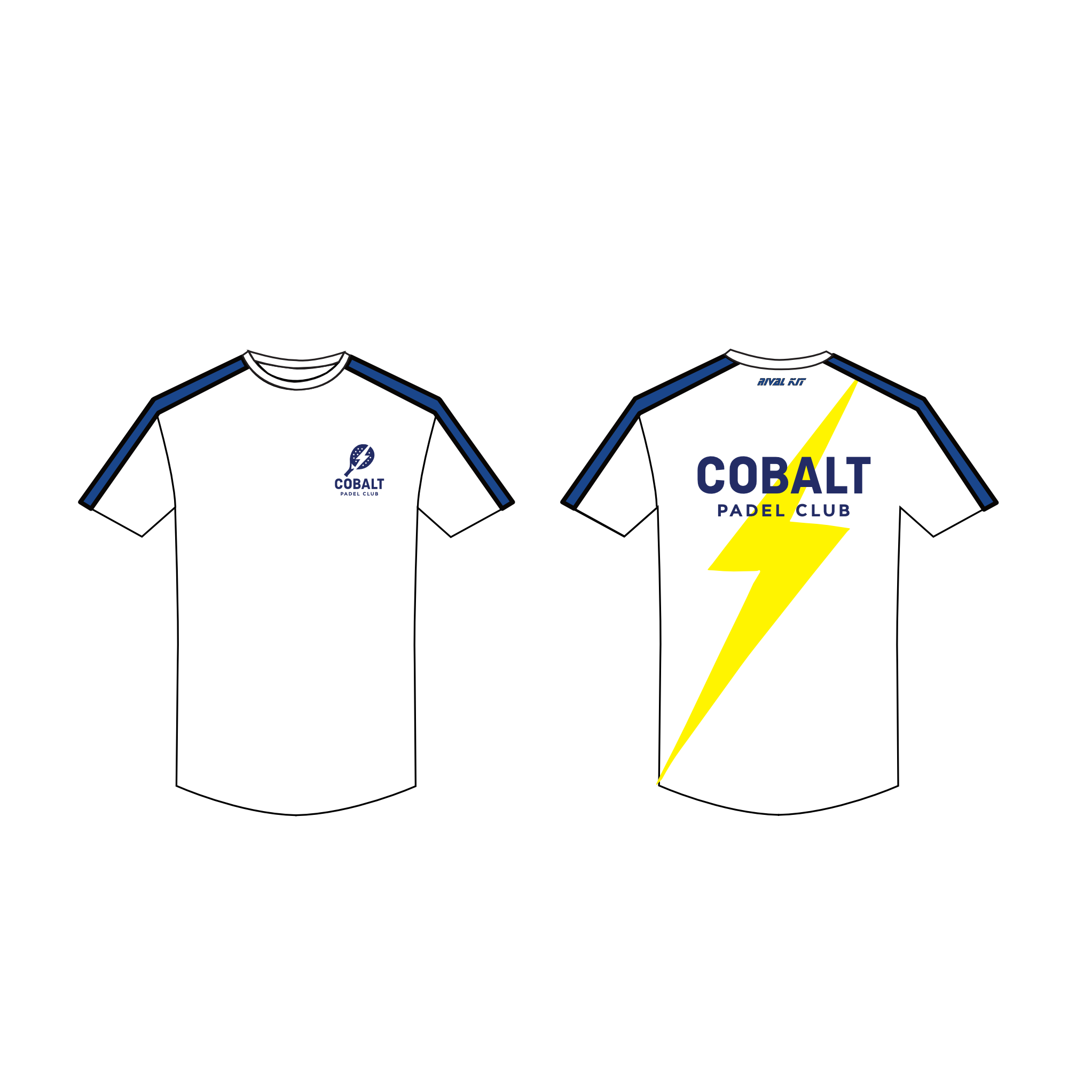 Cobalt paddle Short sleeve lightning 201 gym t