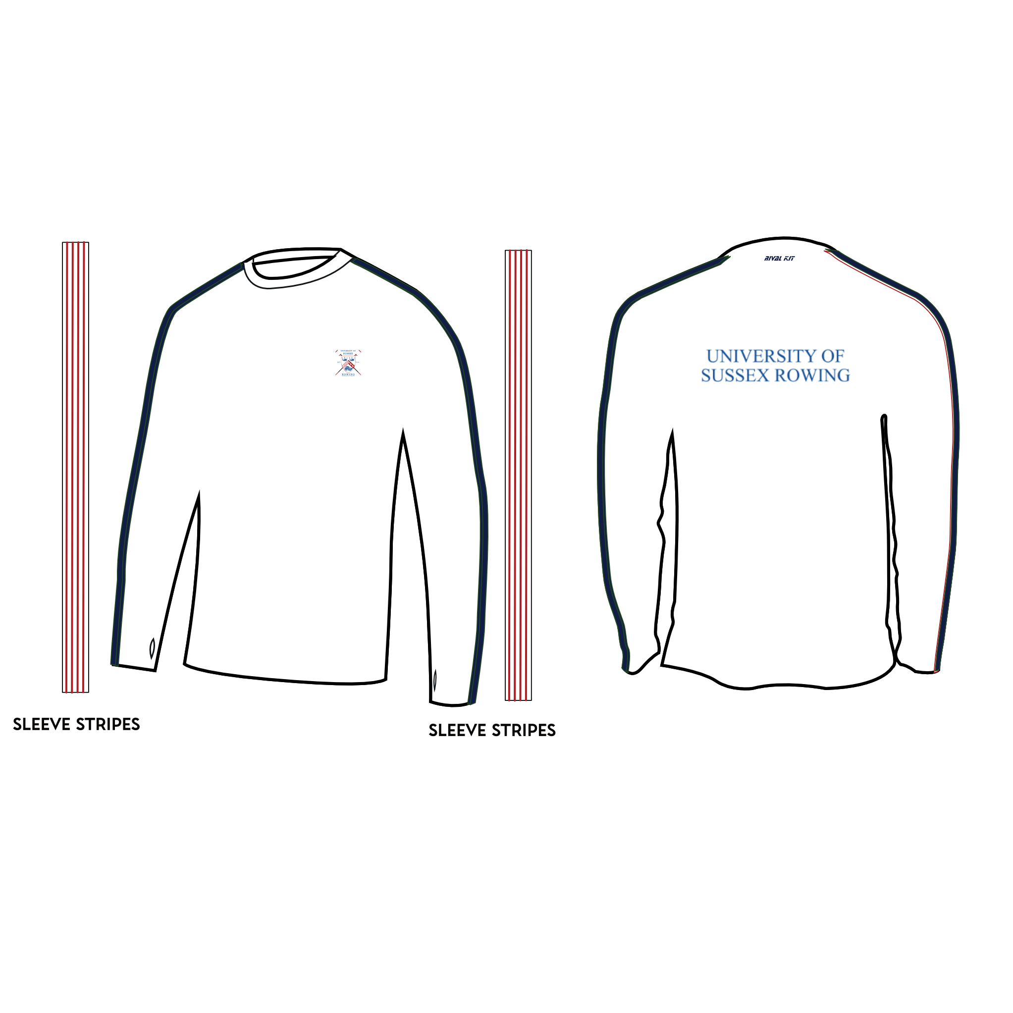 Sussex University Boat Club Long Sleeve Gym T-Shirt