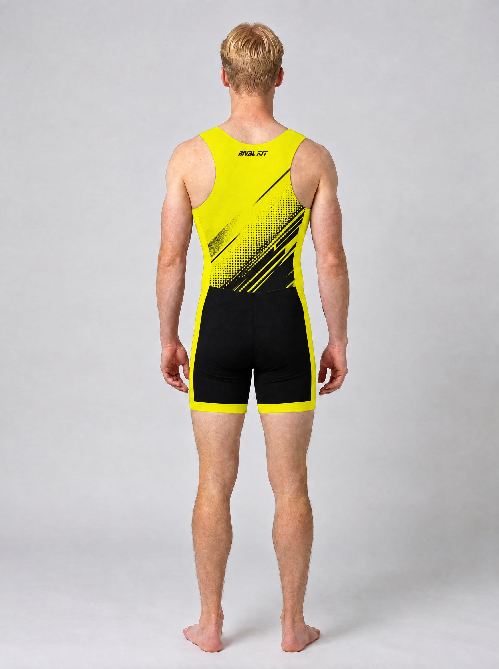 Rival Hi-Vis AIOX Men's – 1 Yellow / Black Streak – back