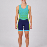 Rival Hi-Vis AIOX Women's – 3 Green Polka Dot / Lime – front