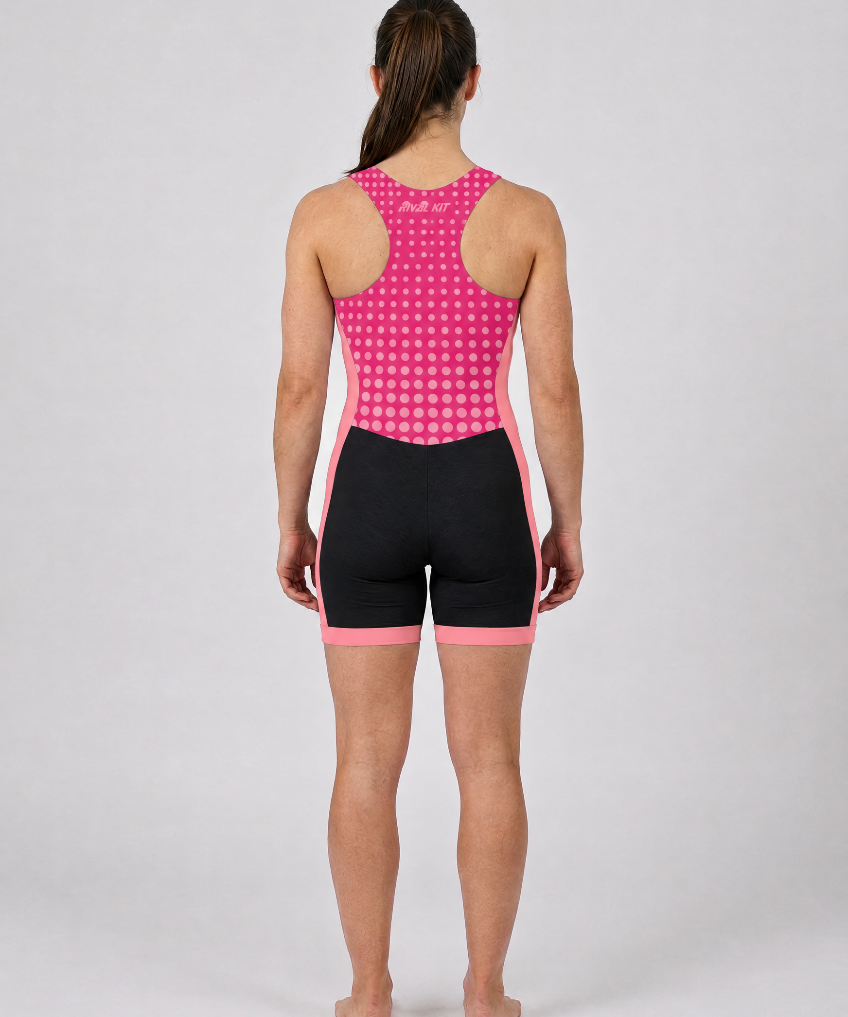 Rival Hi-Vis AIOX Women's – 4 Pink Polka Dot – back