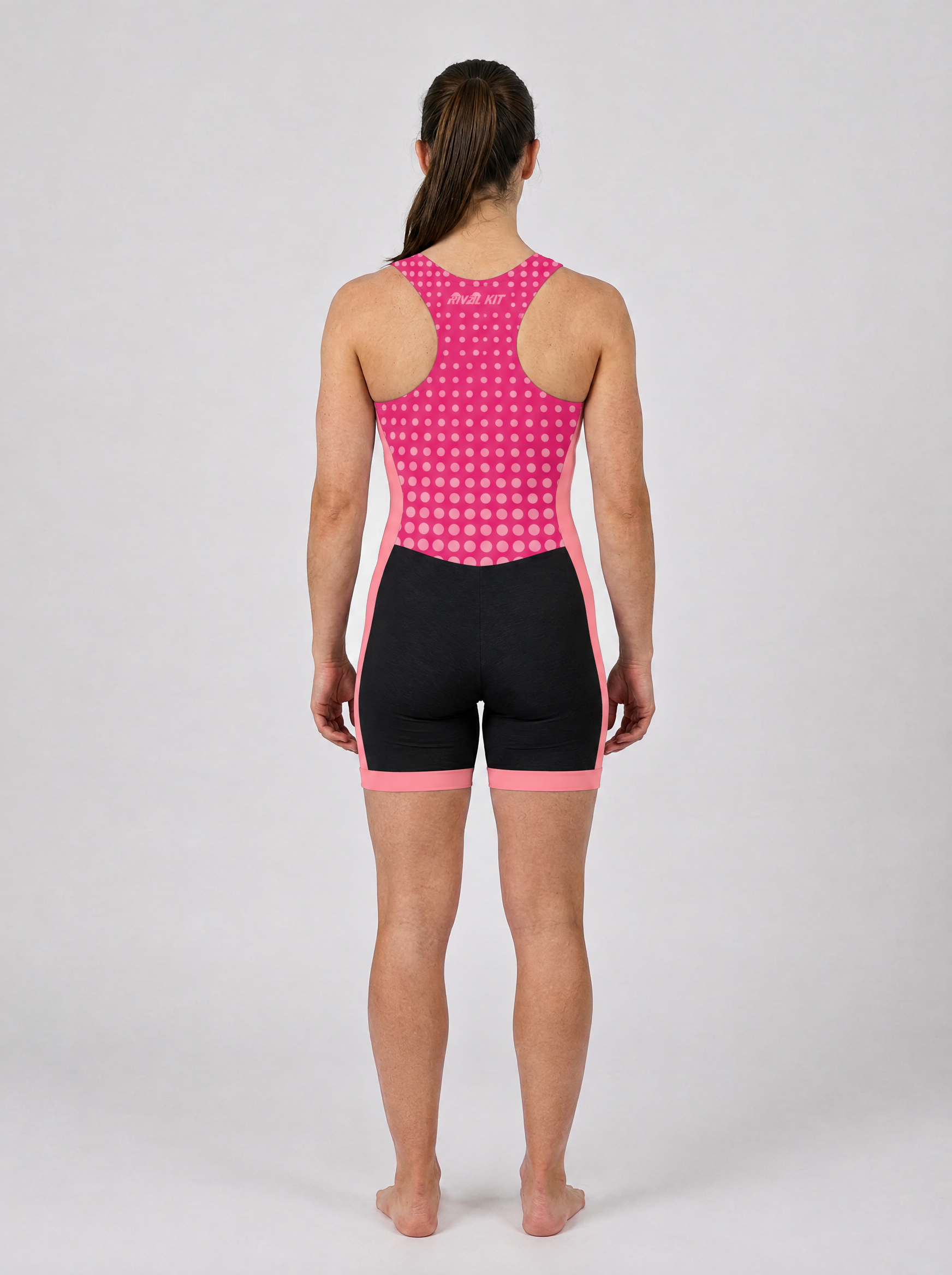 Rival Hi-Vis AIOX Women's – 4 Pink Polka Dot – back