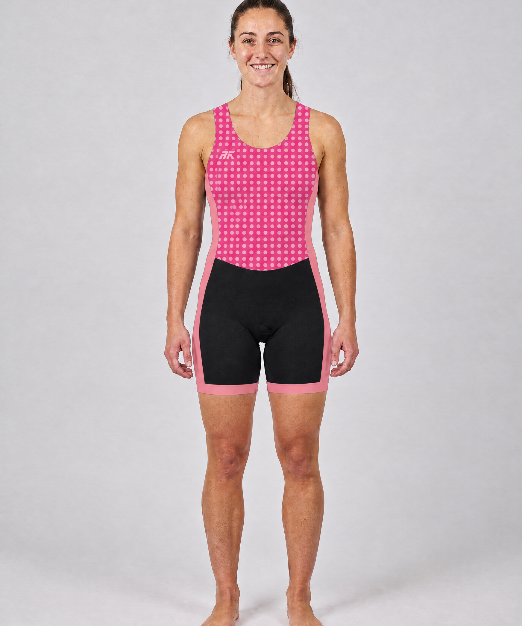 Rival Hi-Vis AIOX Women's – 4 Pink Polka Dot – front