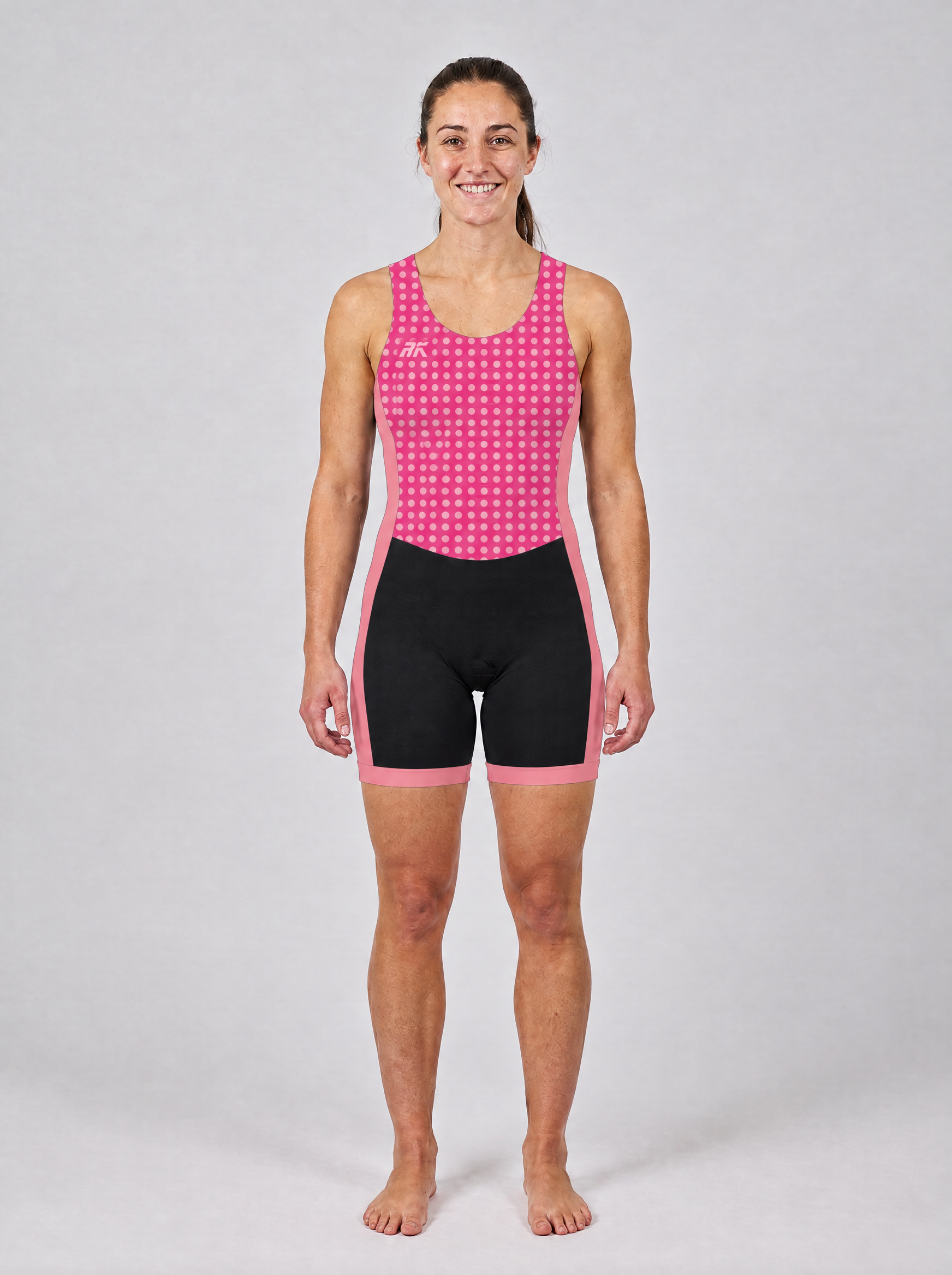 Rival Hi-Vis AIOX Women's – 4 Pink Polka Dot – front