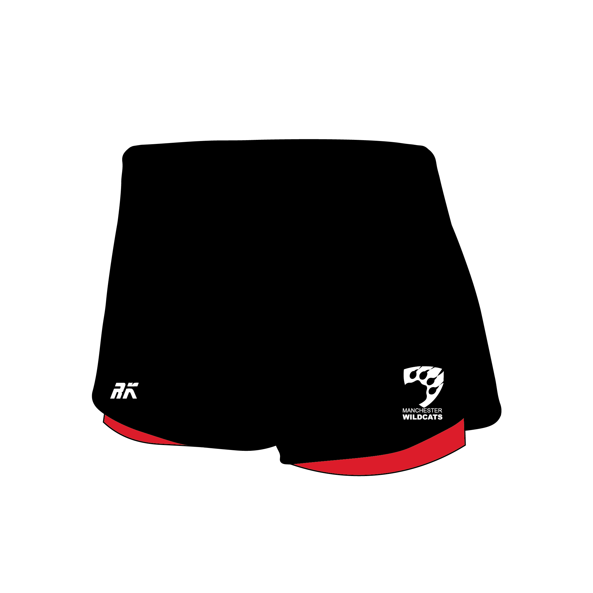 Manchester Wildcats Black Female Gym Shorts