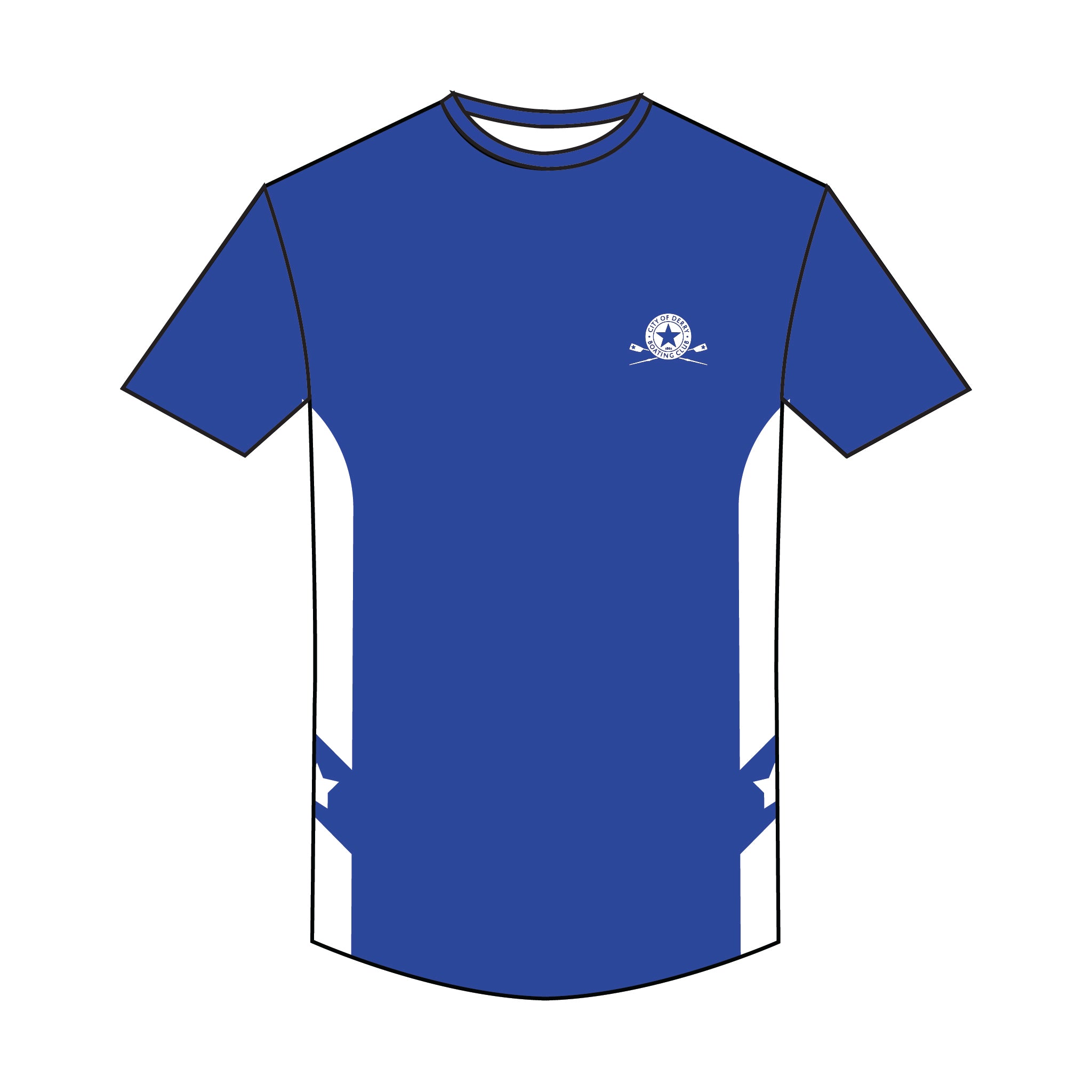 City of Derry Boating Club Bespoke Short Sleeve Gym T-shirt