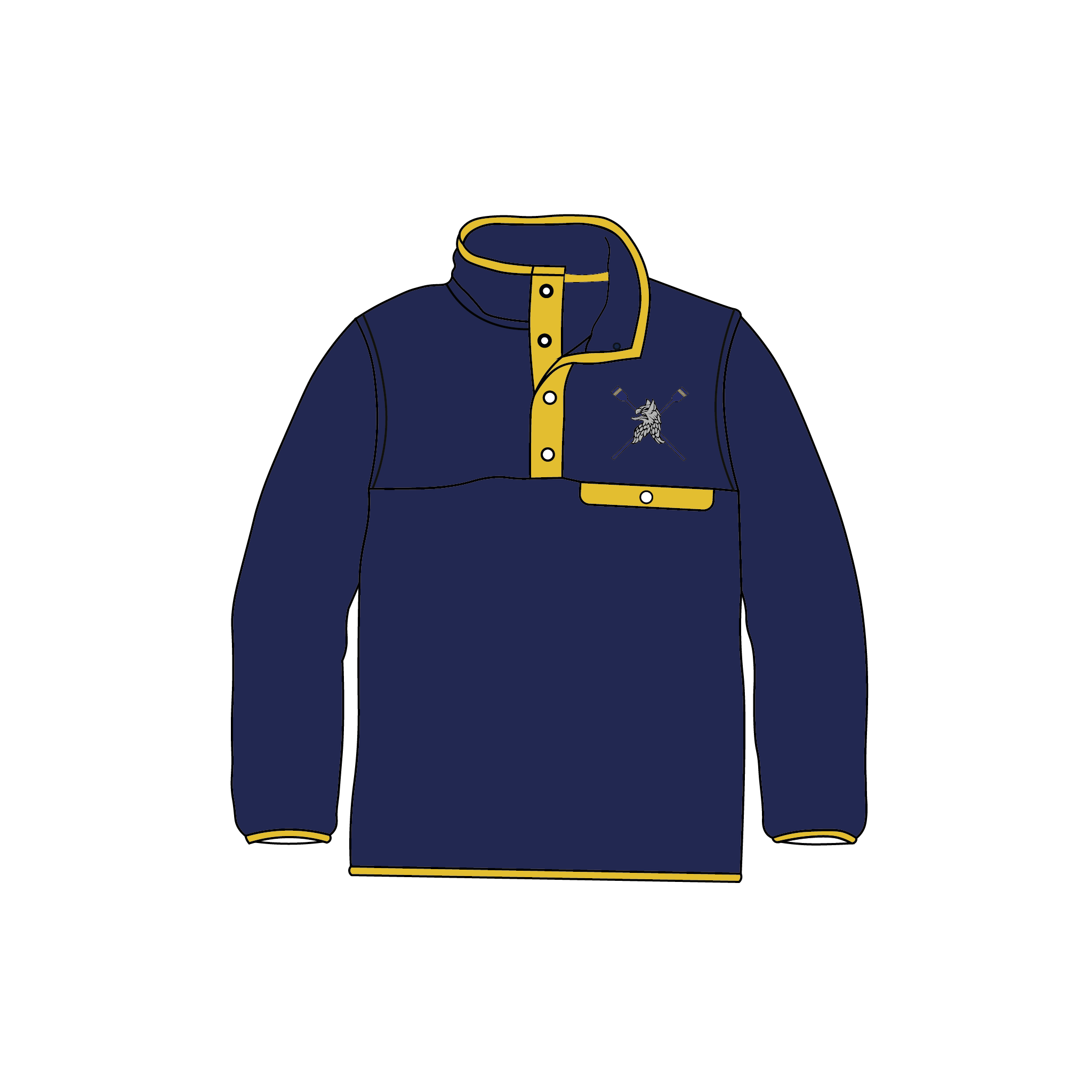 Newnham College Boat Club Pocket Fleece