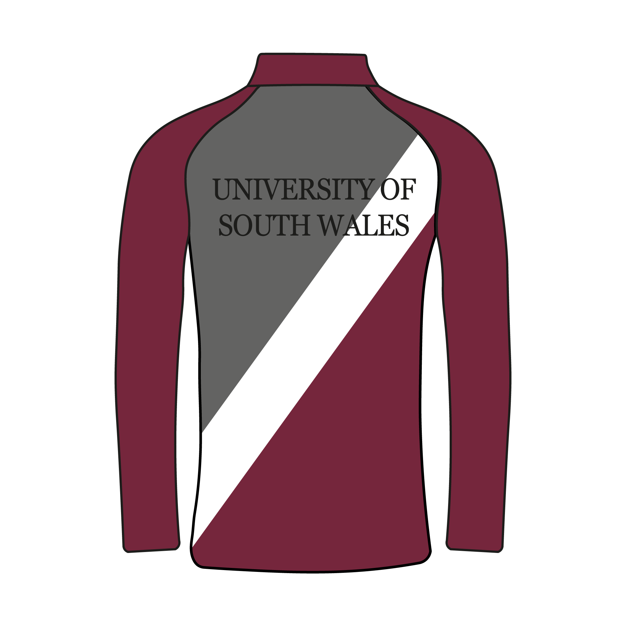 University of South Wales Rowing Club Stripe Bespoke Q-Zip