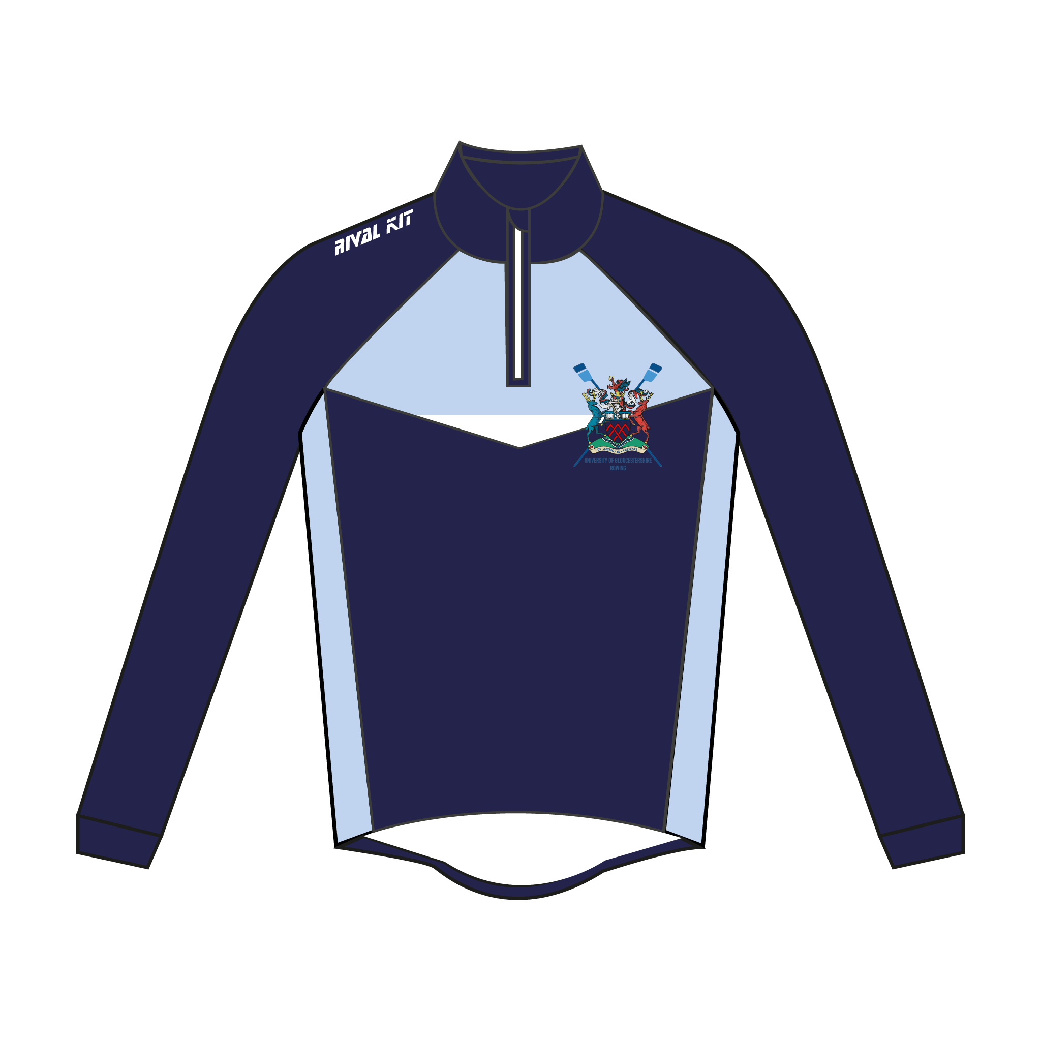 University of Gloucestershire Rowing Club Thermal Splash Jacket