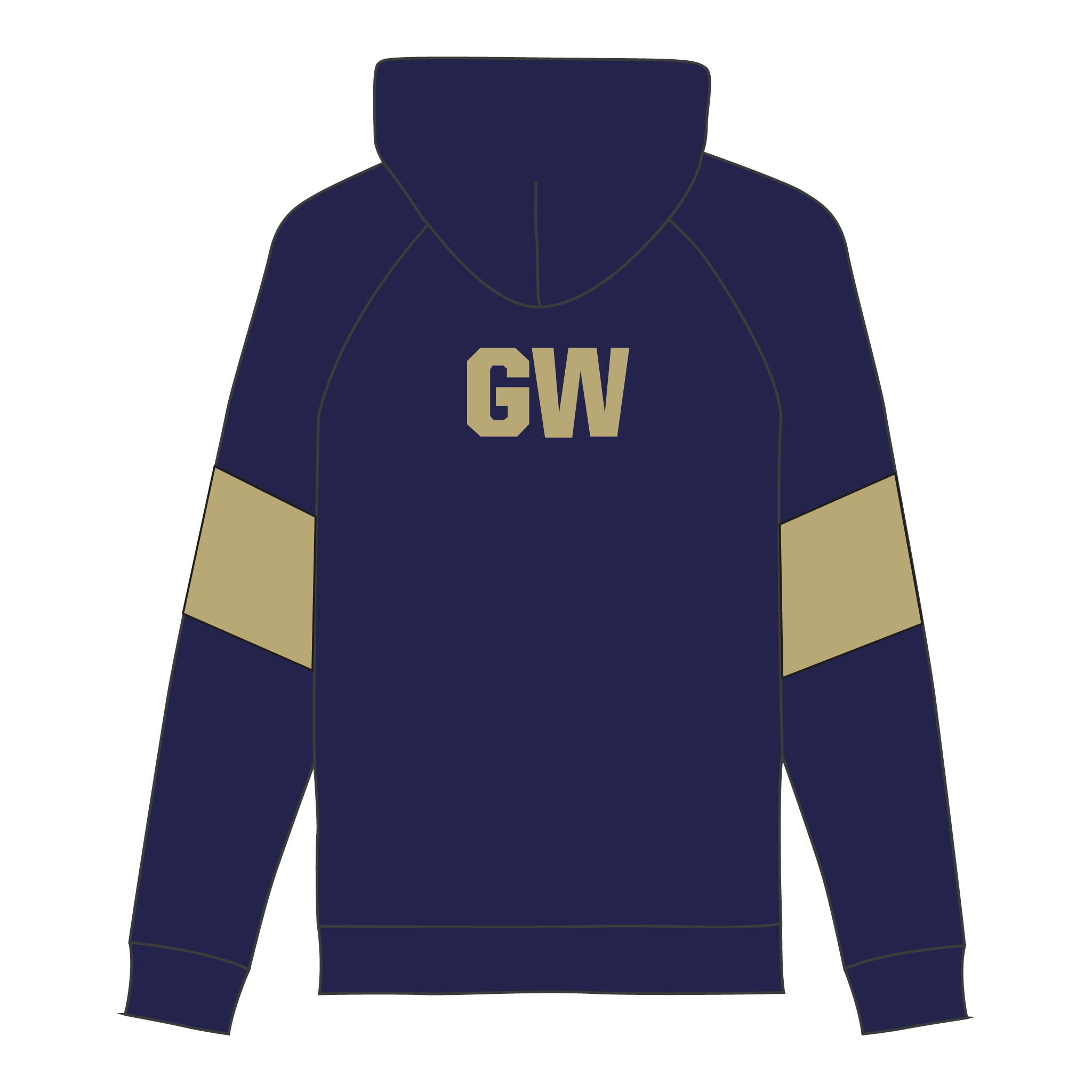 George Washington Men's Rowing Hoodie