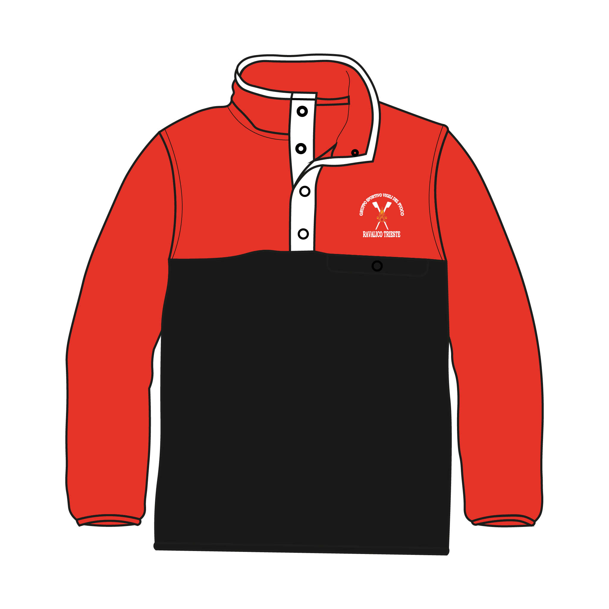 Trieste Firefighter's Rowing Club Pocket Fleece