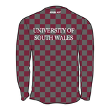 University of South Wales Rowing Club Bespoke Pattern Long Sleeve Gym T-Shirt