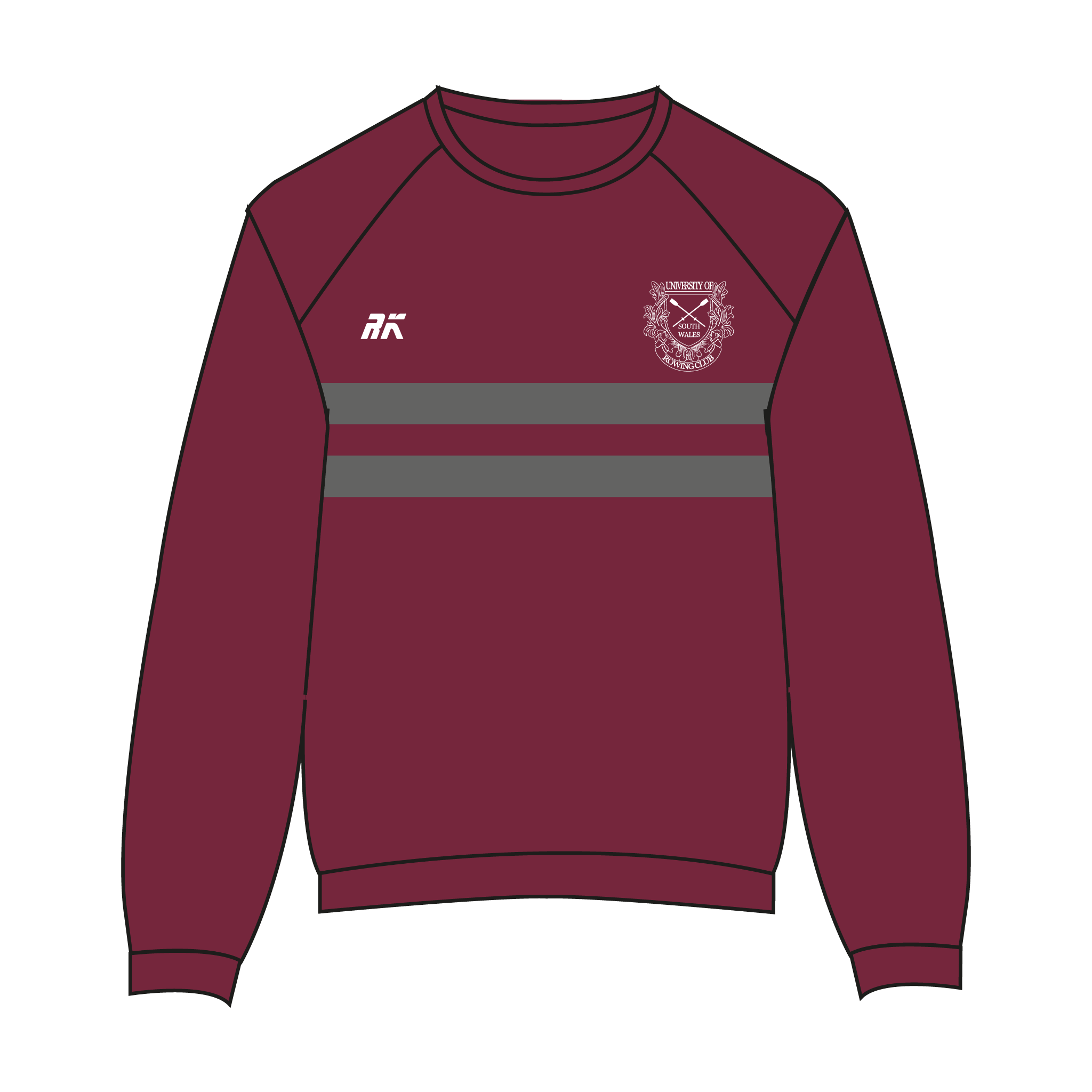 University of South Wales Rowing Club Maroon Sweatshirt