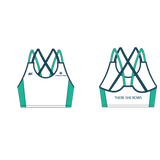 There She Rows Strappy Sports Bra