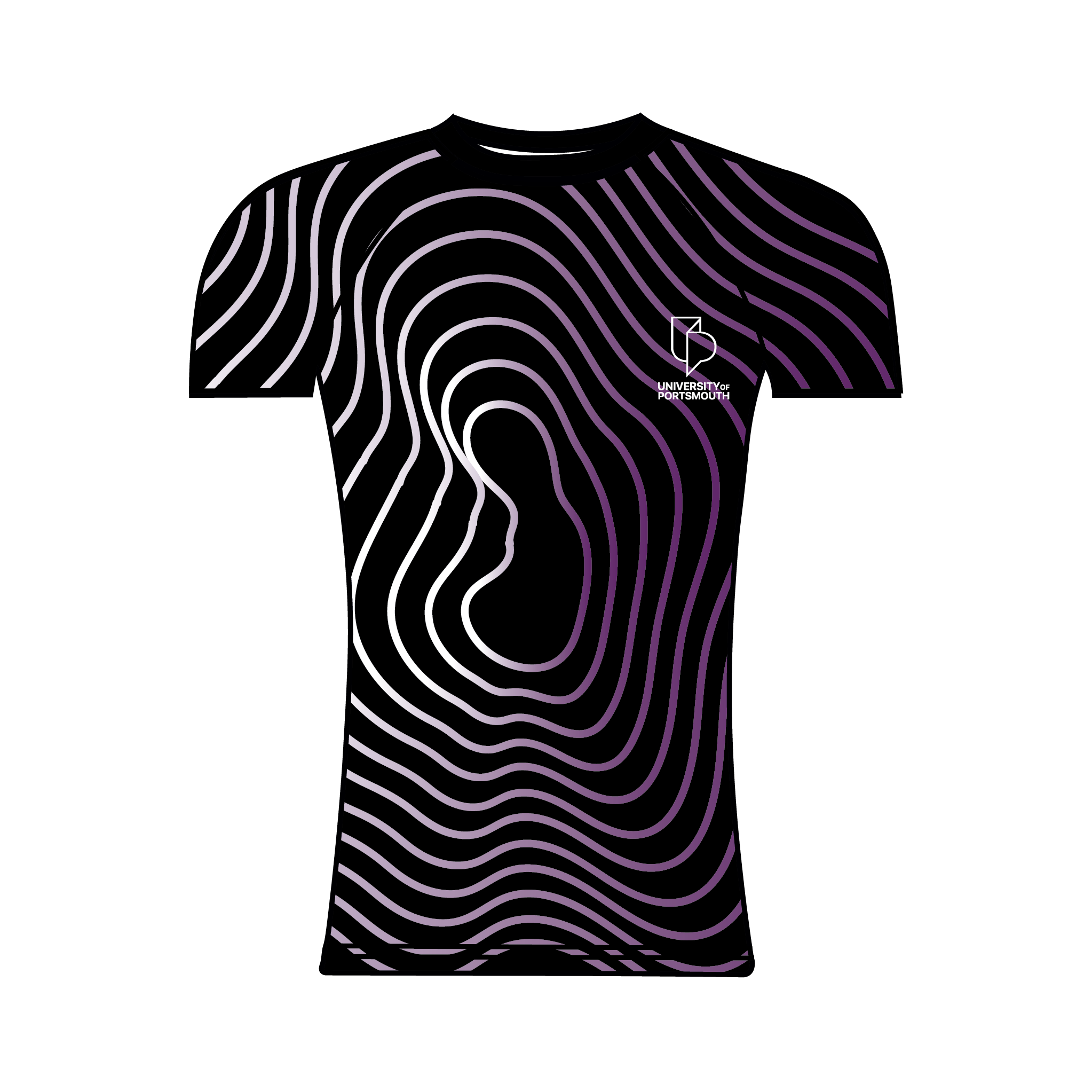 University of Portsmouth Rowing Black Short Sleeve Base-Layer