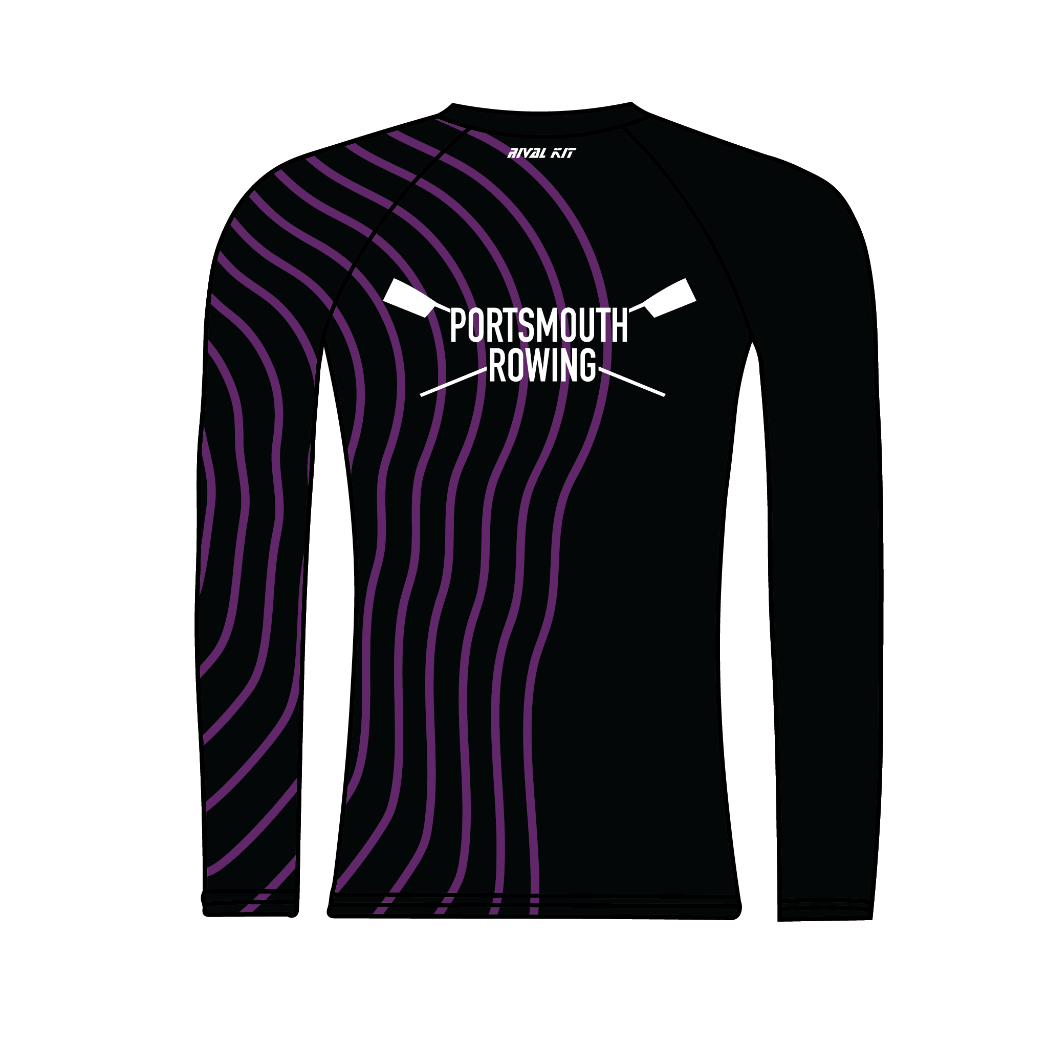 University of Portsmouth Rowing Black Long Sleeve Base-Layer