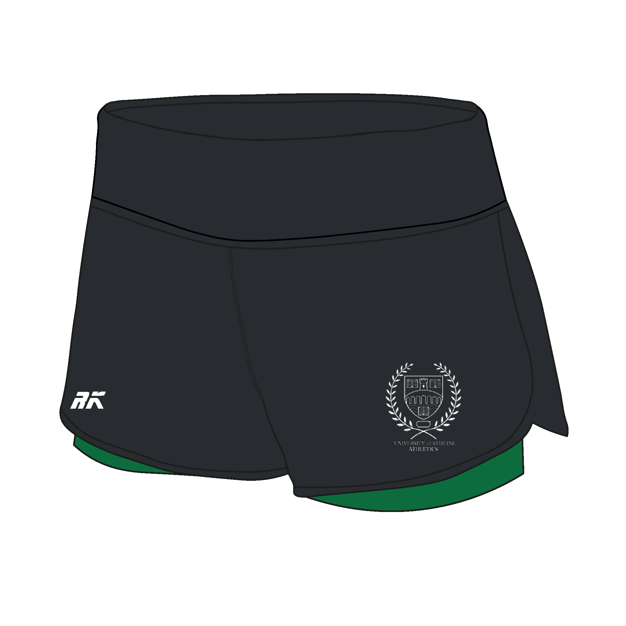 Stirling University Athletics Club Female Gym Shorts