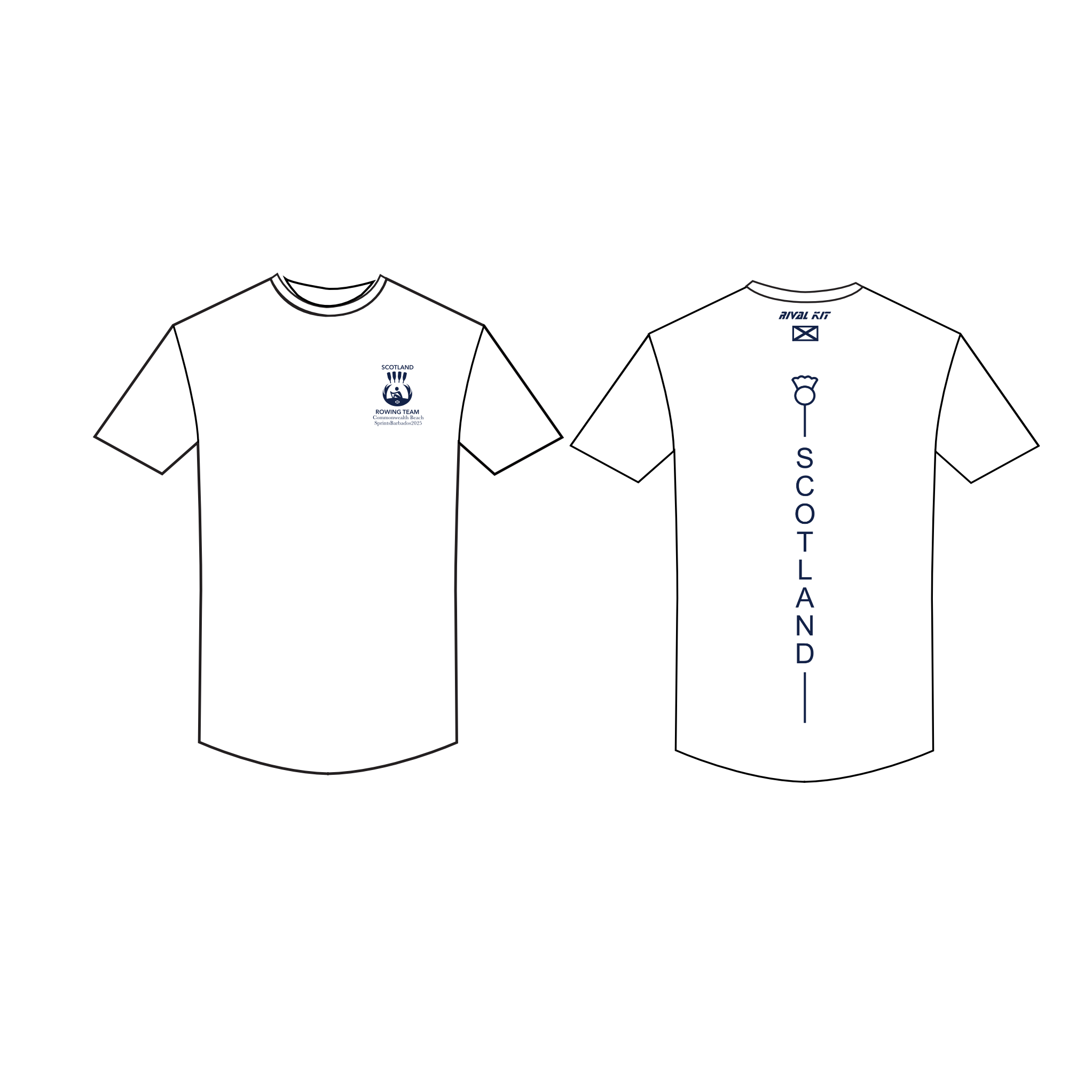 Scotland Rowing Team cotton t shirt