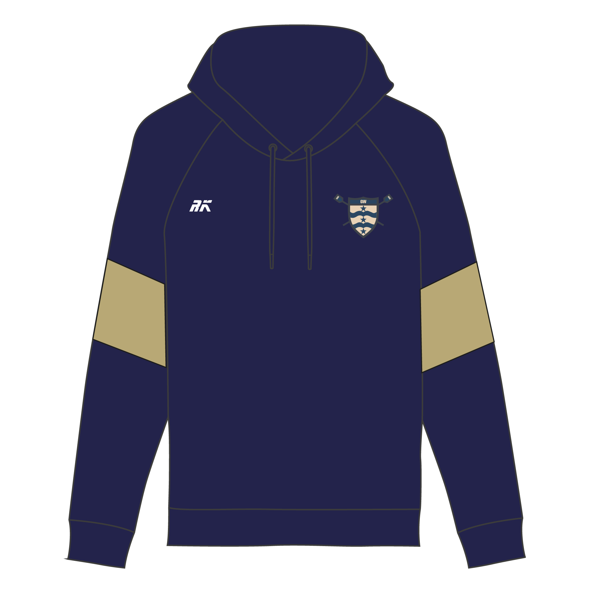 George Washington Men's Rowing Hoodie