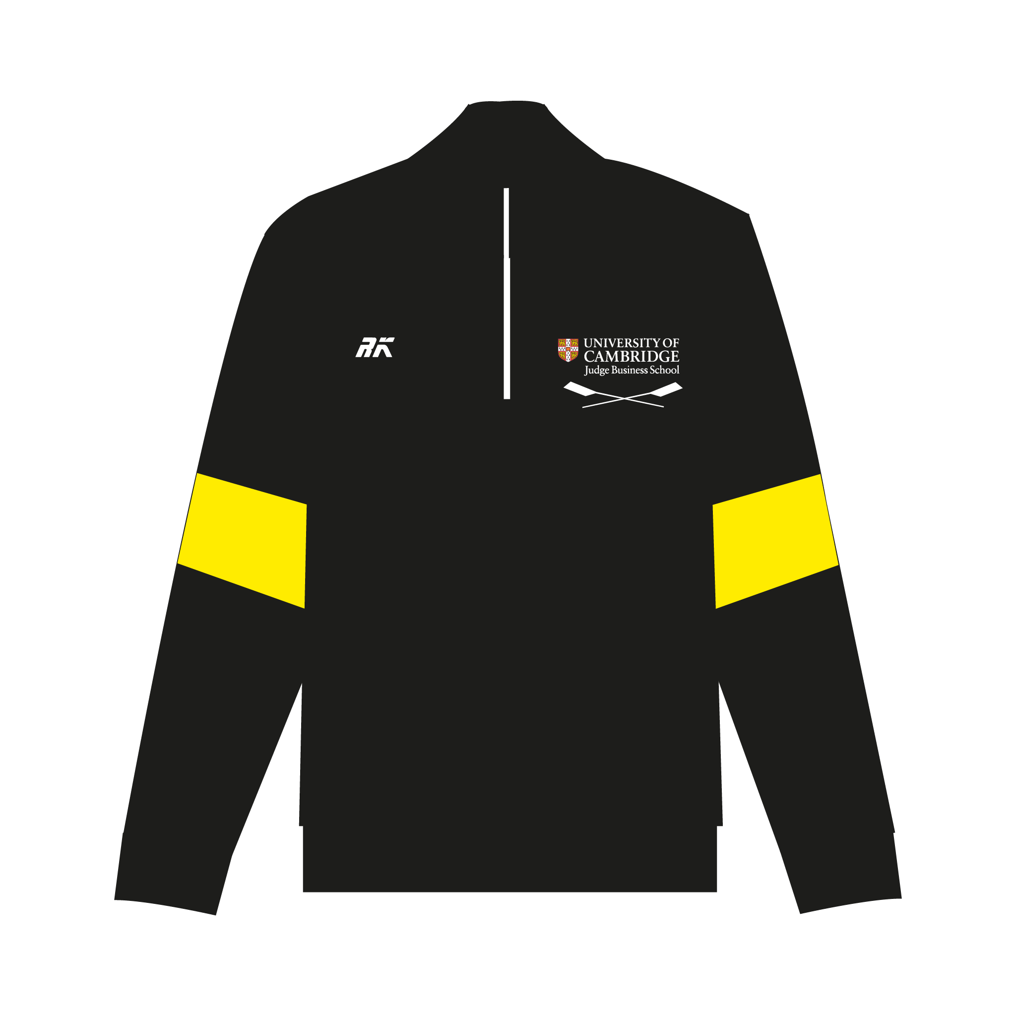 Judge Business School Boat Club Black and Yellow Q-Zip