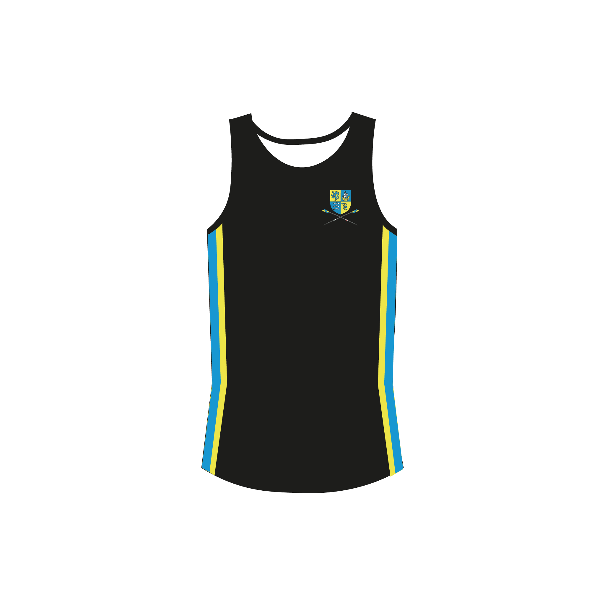 RUMSBC Black Gym Vest