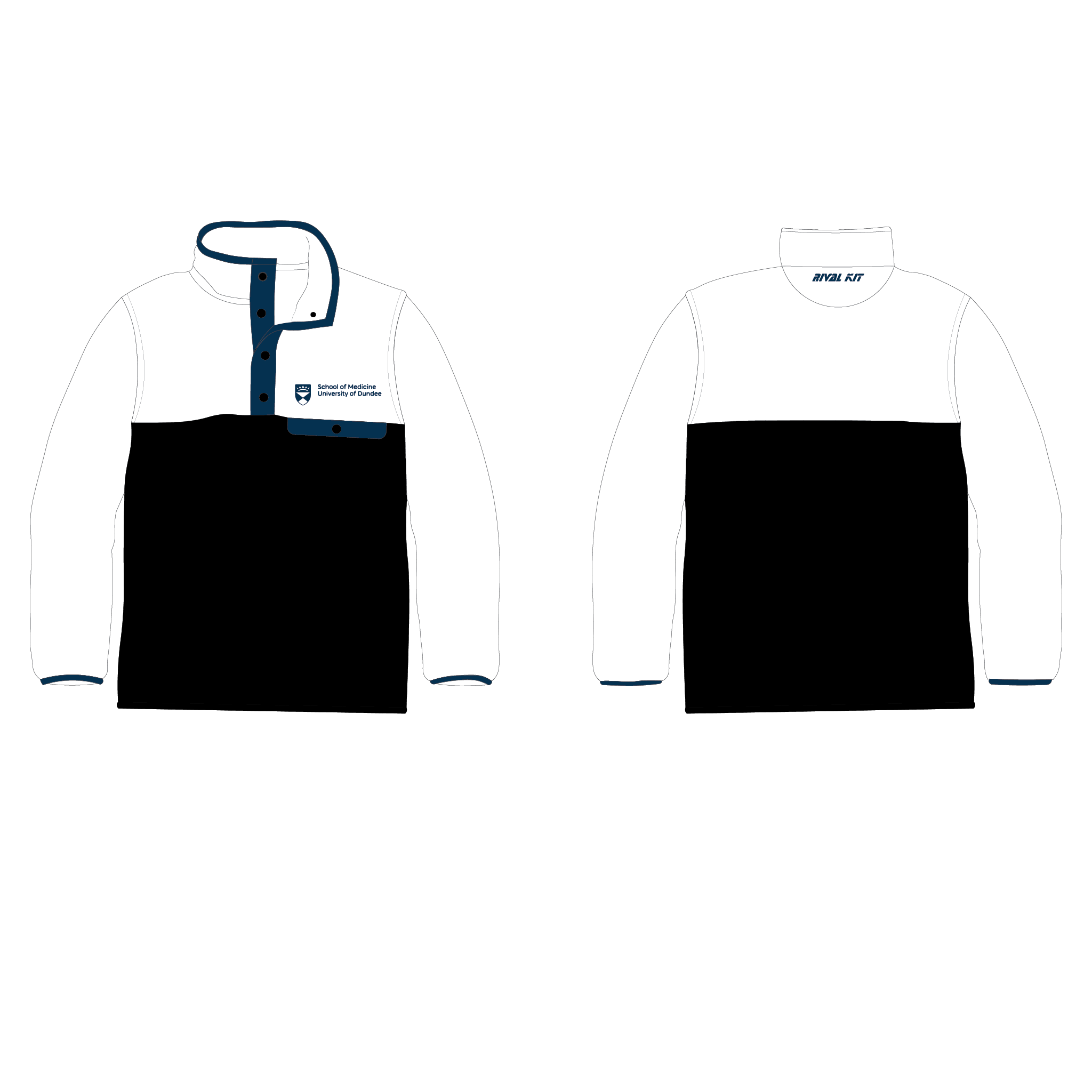 University of Dundee Medical School Year Club26 White Pocket Fleece