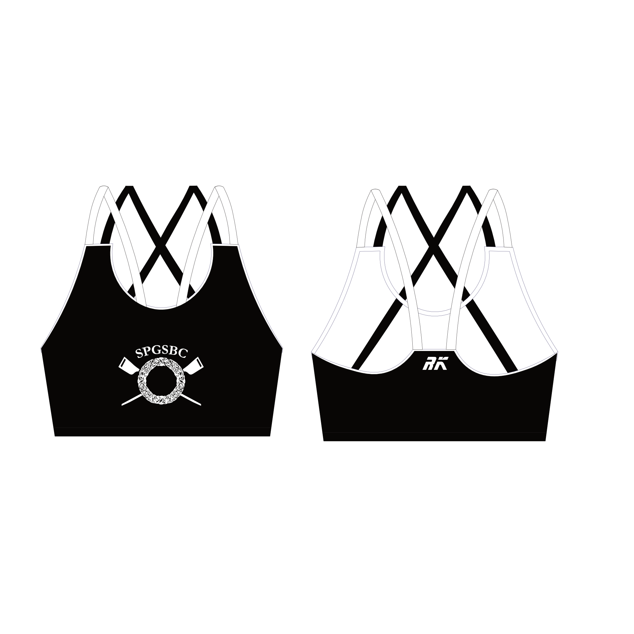 St Pauls Girls School Strappy Sports Bra