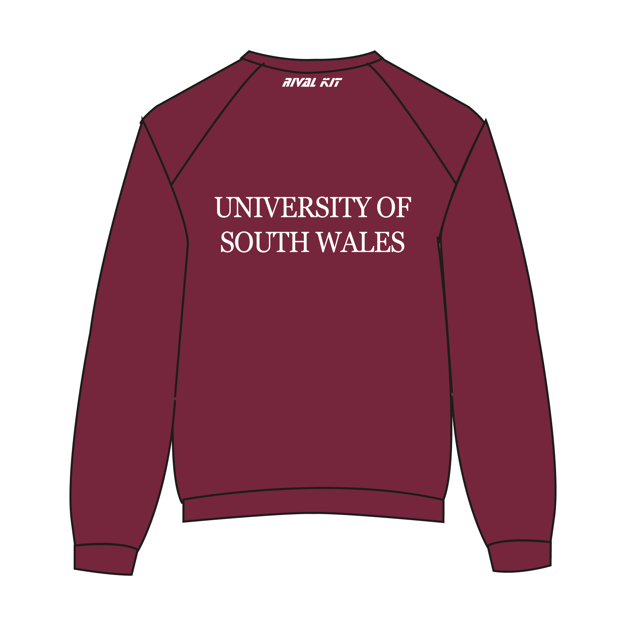 University of South Wales Rowing Club Maroon Sweatshirt