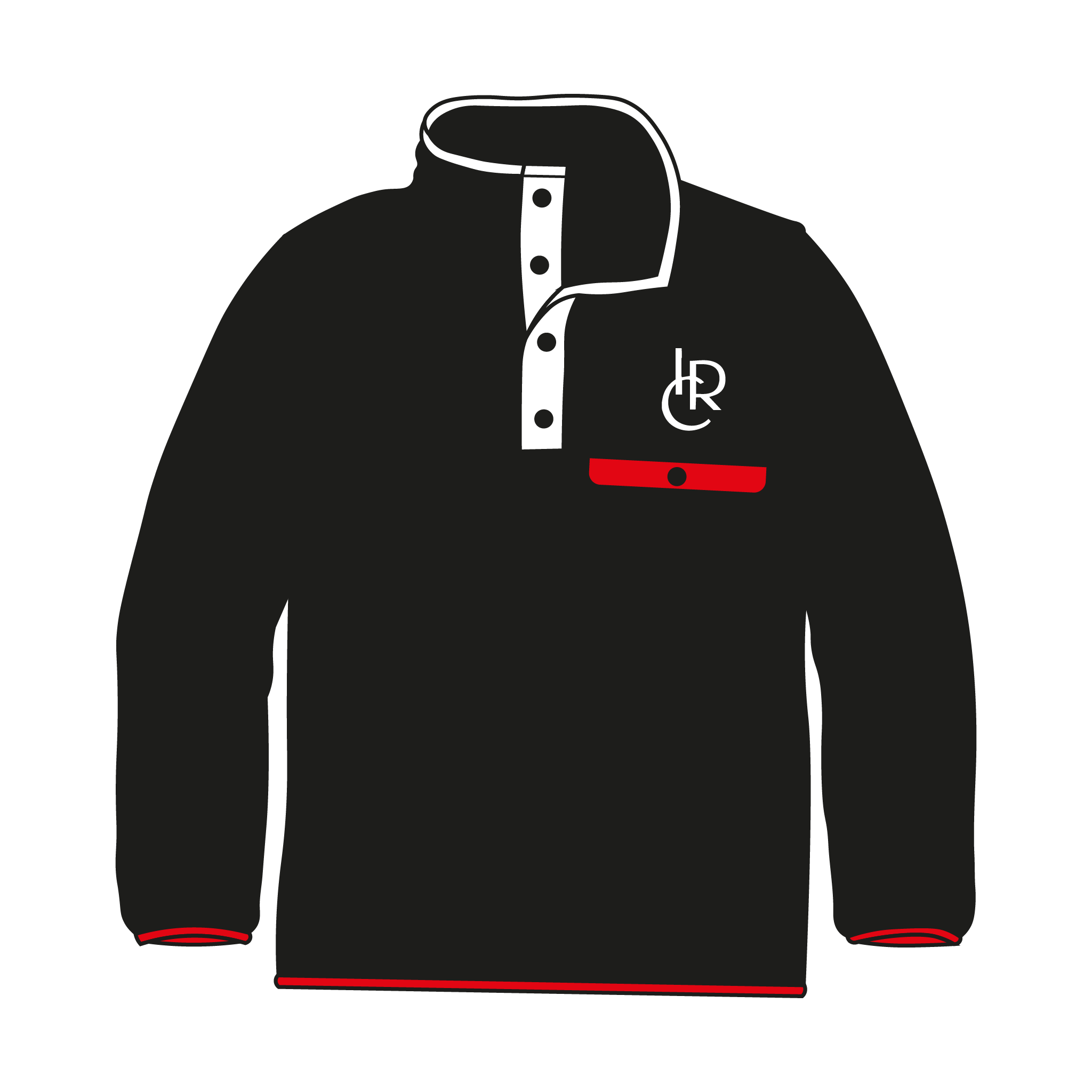 Indiana Rowing Center Black Pocket Fleece
