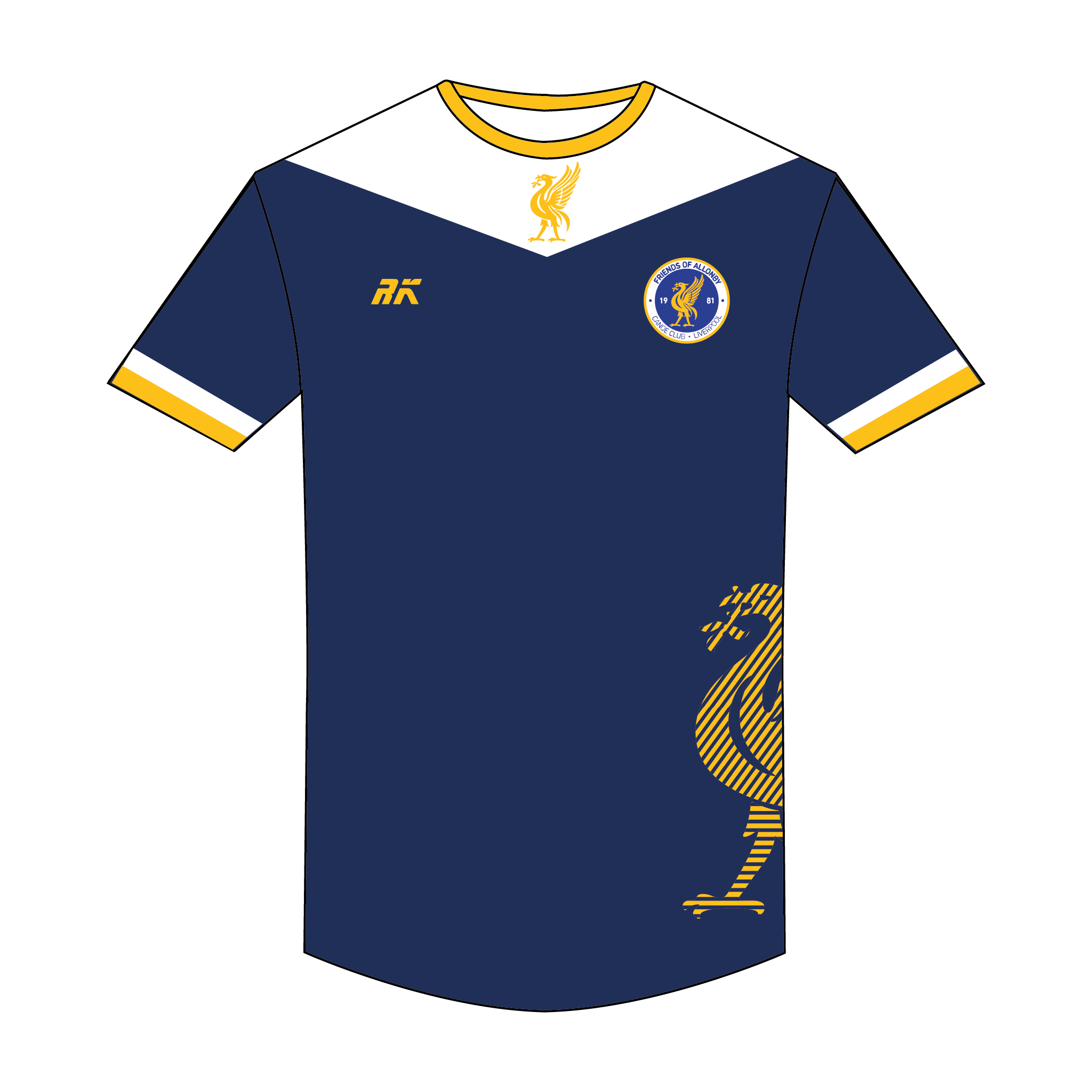 Friends of Allonby Canoe Club Liverpool Short Sleeve T-shirt