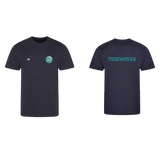 THE TIDEWAVES Casual T-Shirt NAVY