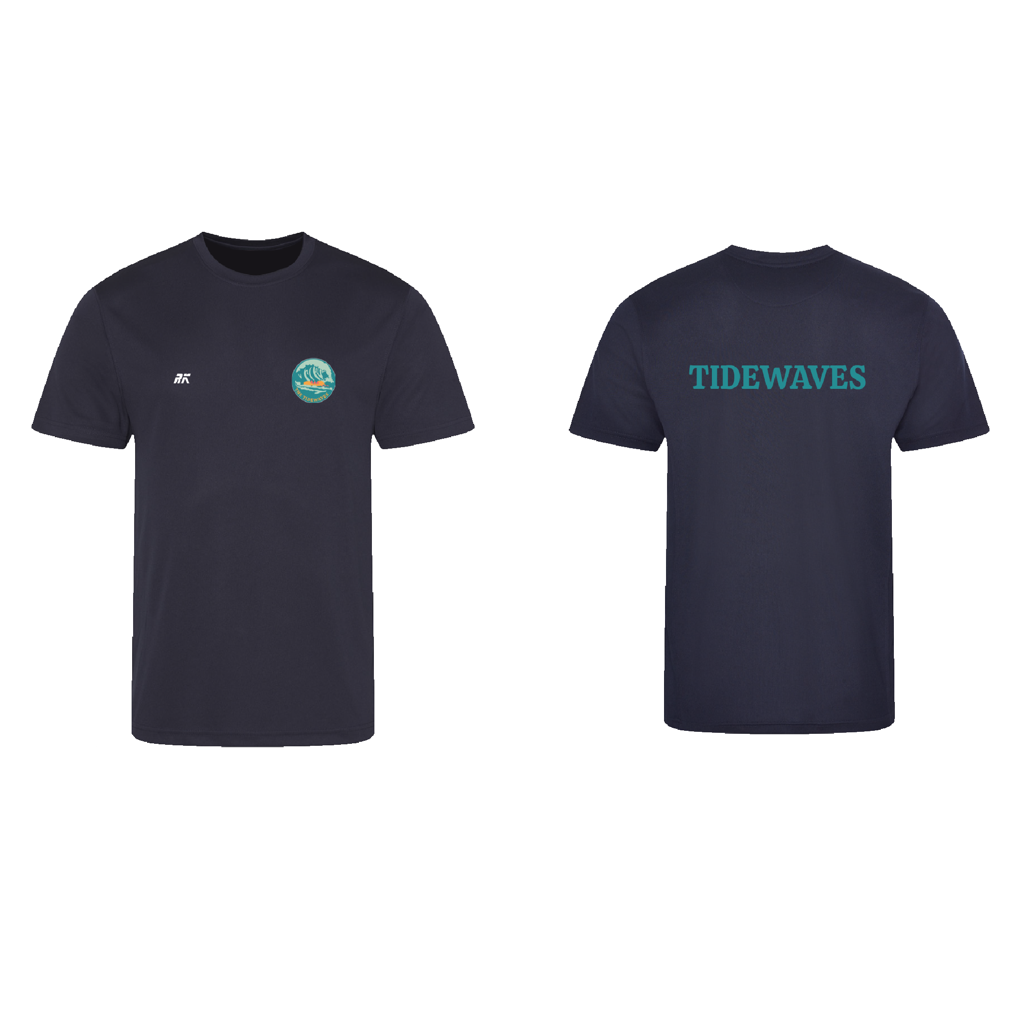 THE TIDEWAVES Casual T-Shirt NAVY