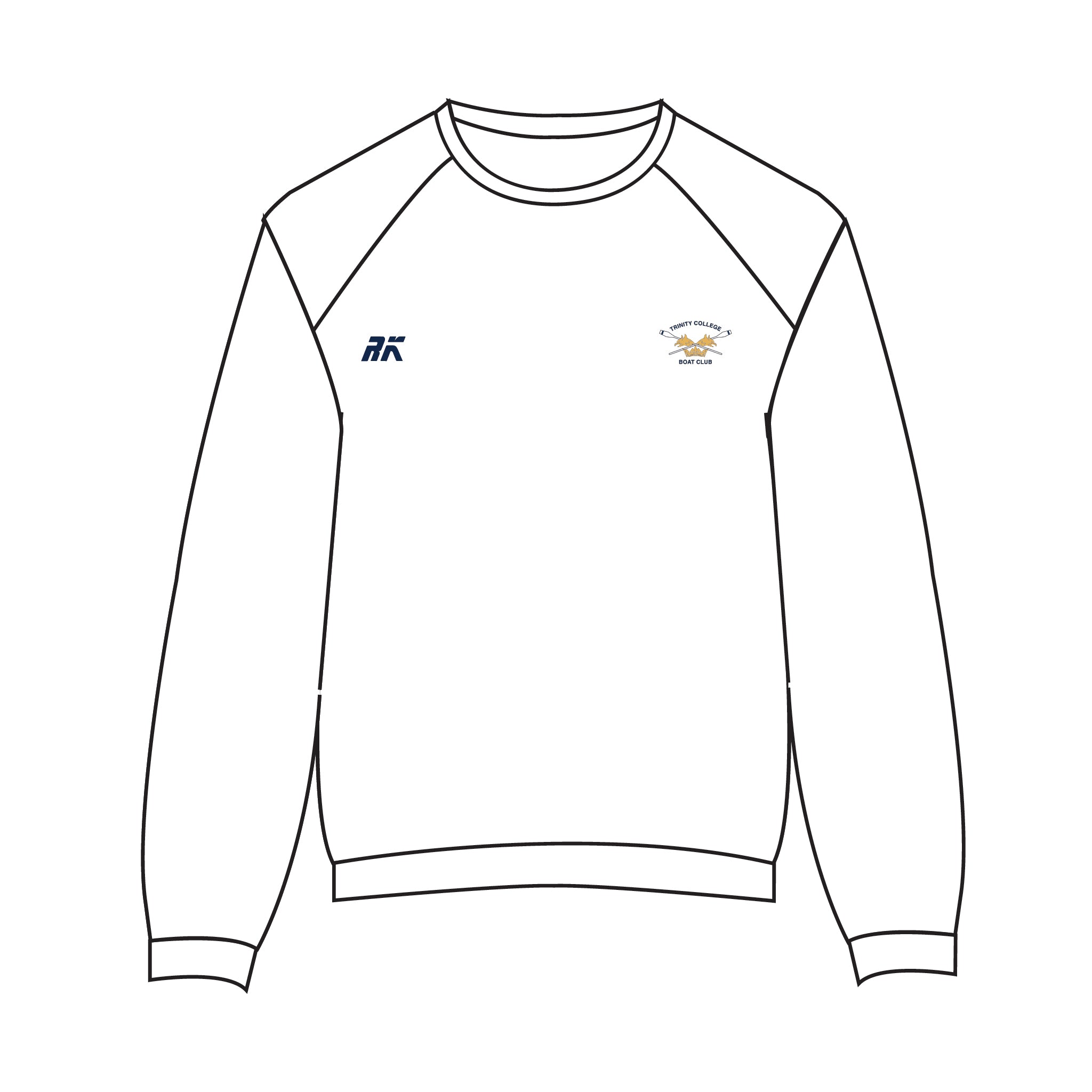 Trinity College Boat Club White Sweatshirt