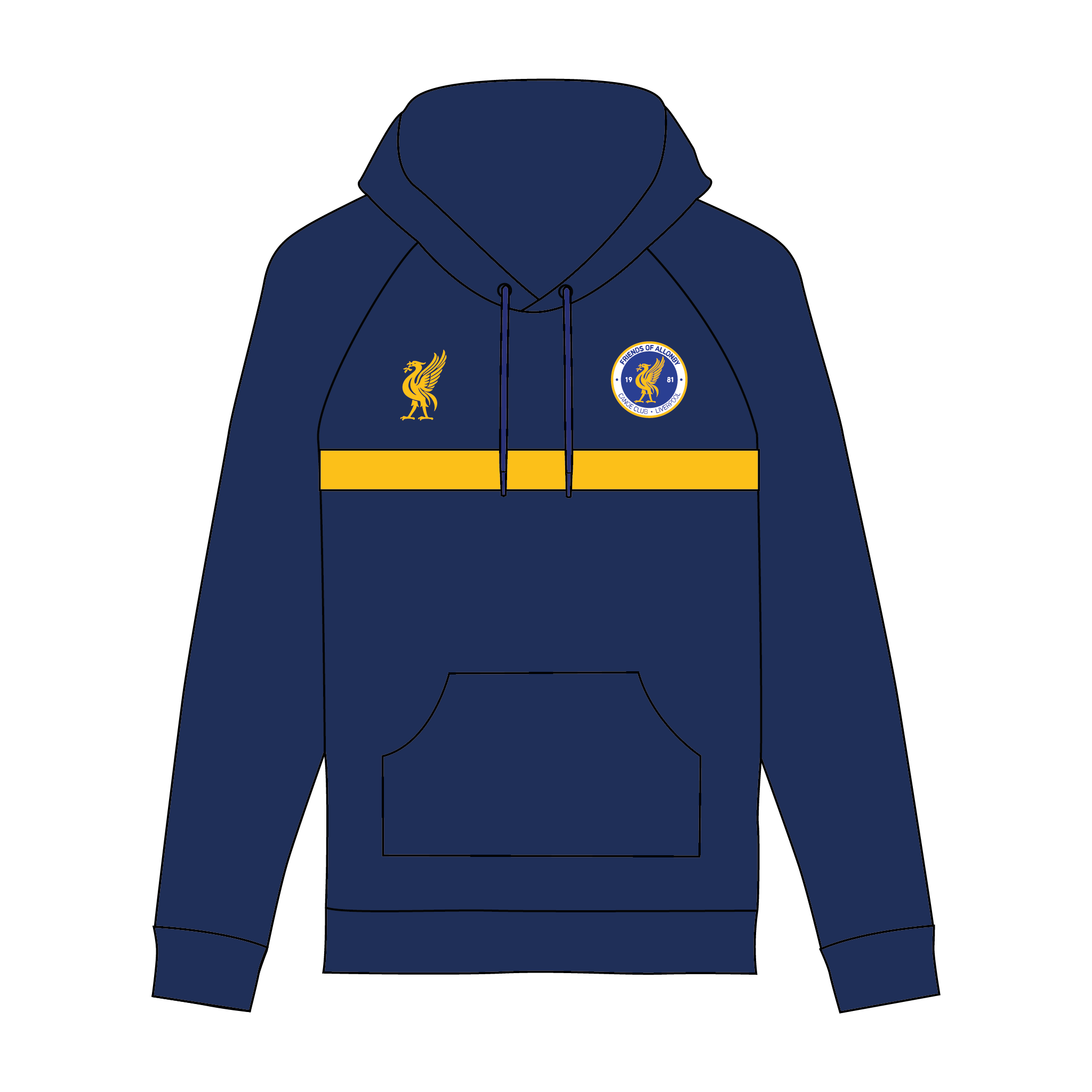 Friends of Allonby Canoe Club Liverpool Hoodie