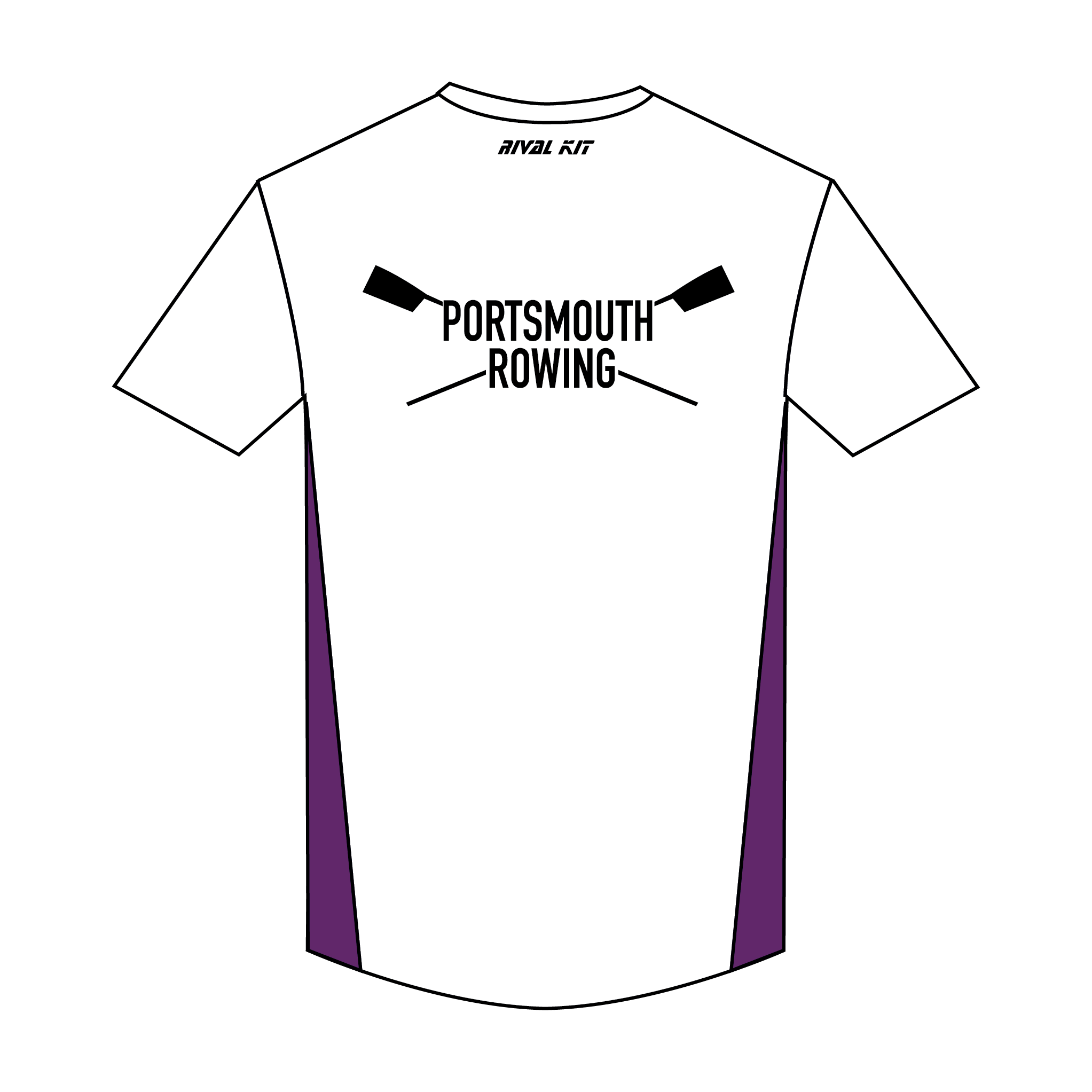 University of Portsmouth Rowing Bespoke Short Sleeve Gym T-shirt