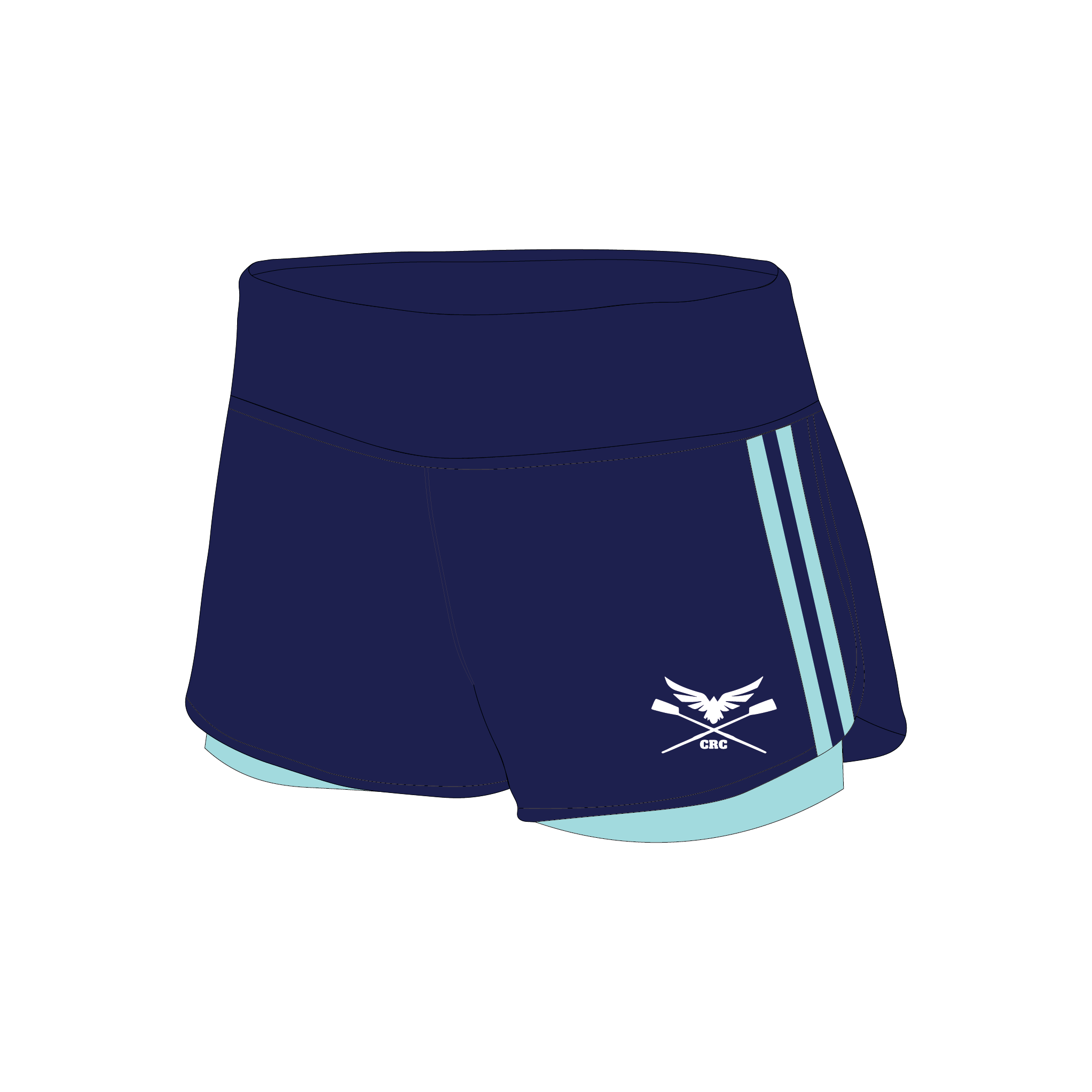 Carrick Rowing Club Female Gym Shorts