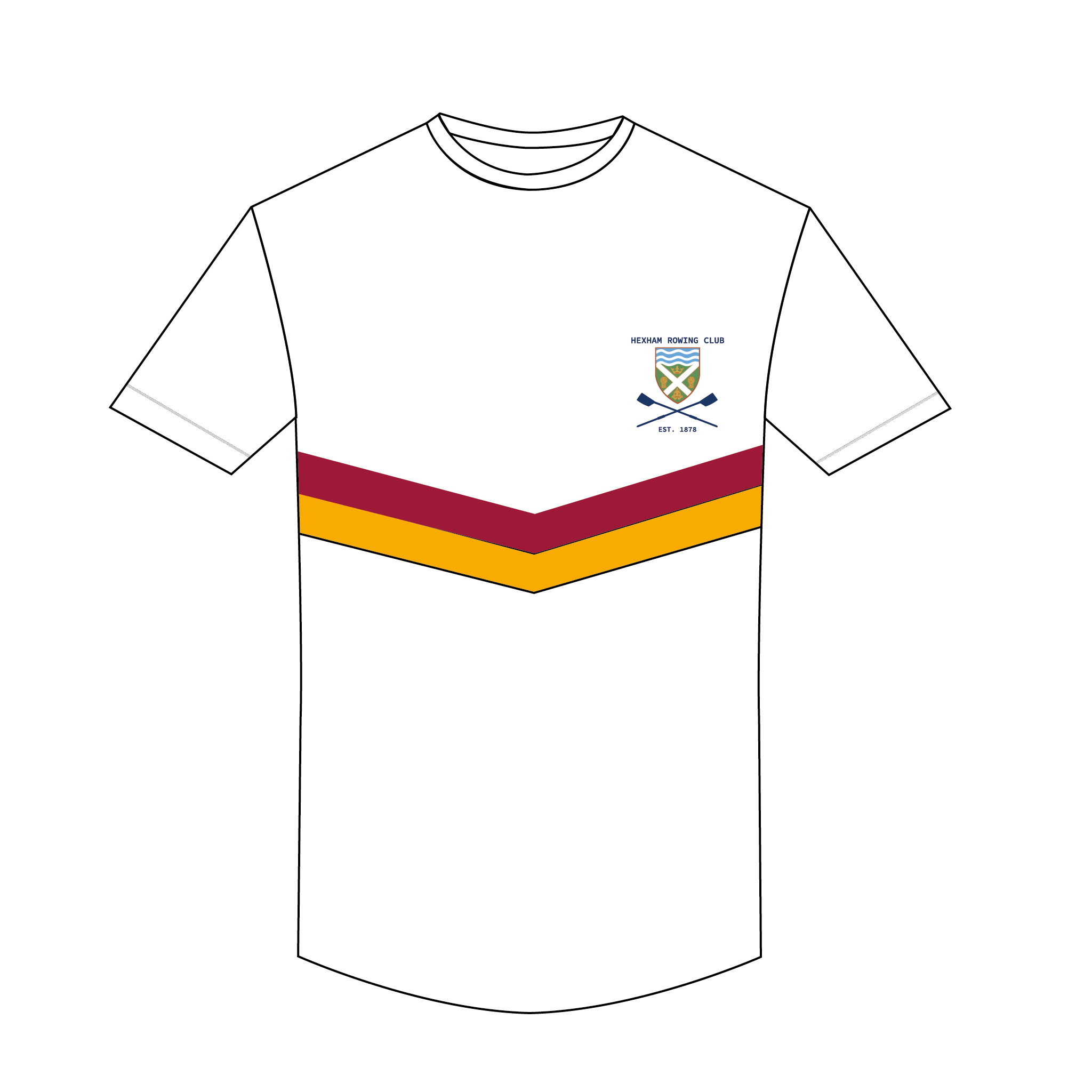 Hexham Rowing Club Bespoke Short sleeve Gym T-shirt 2