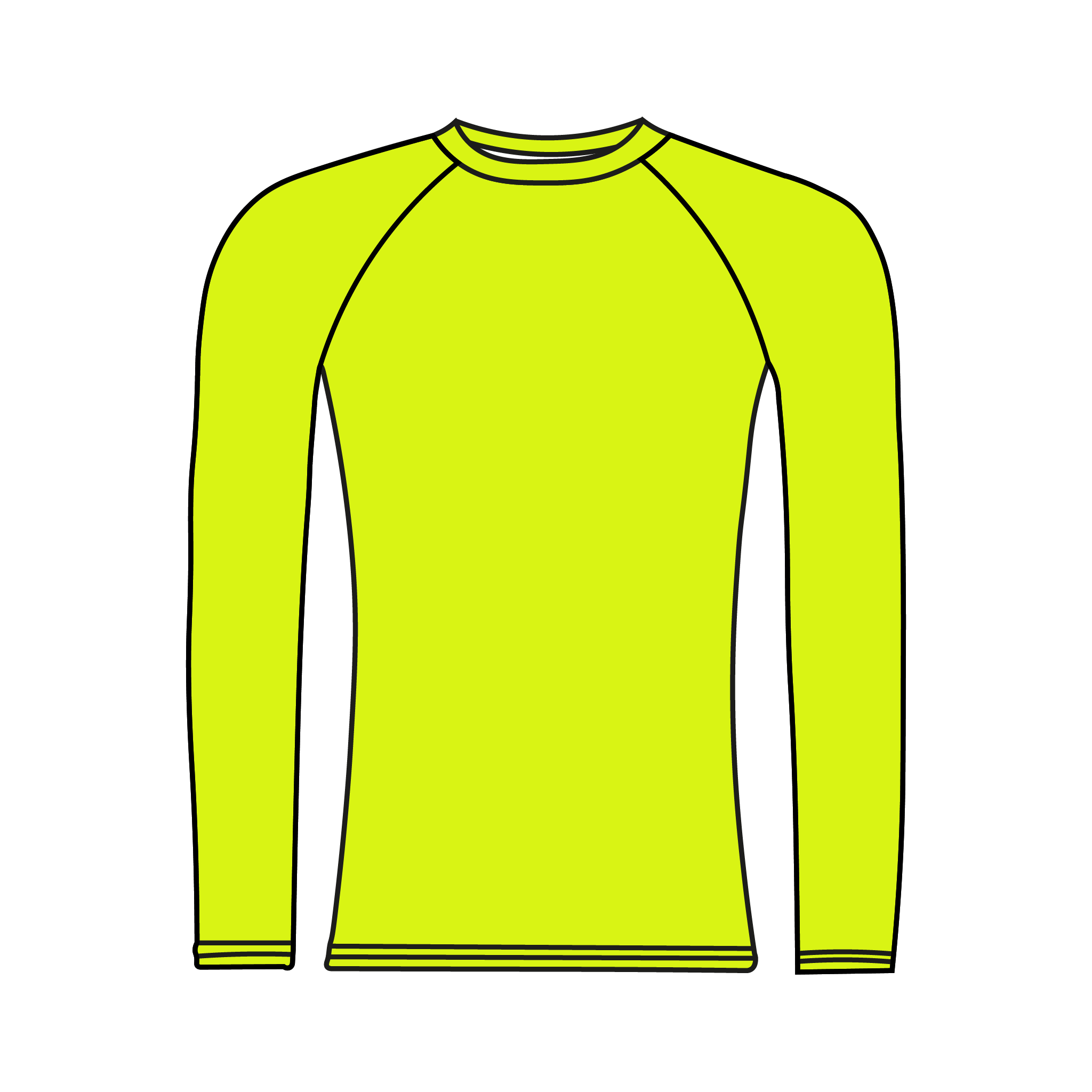Norwich Rowing Club Hi-Vis Long Sleeve Base Layer
