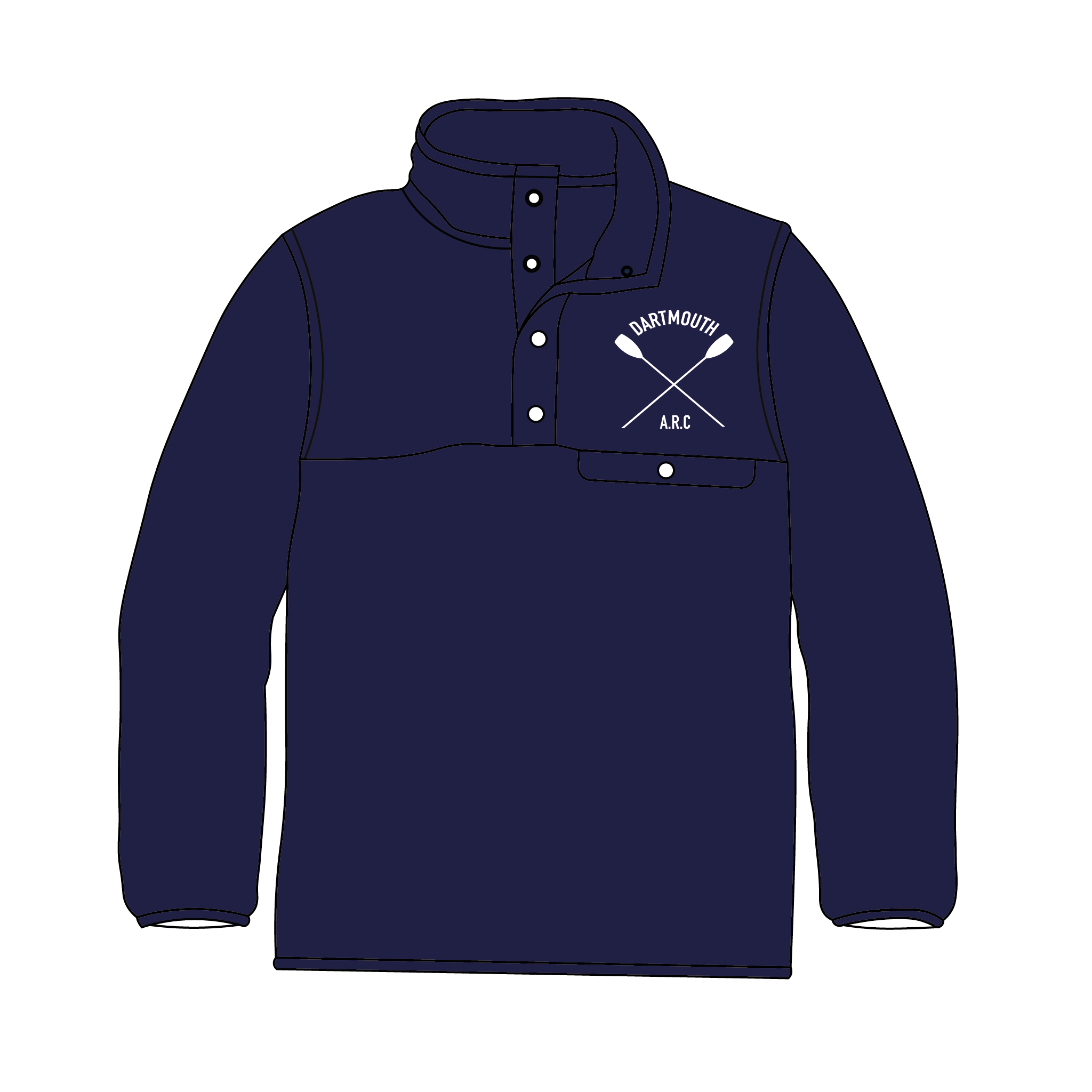 Dartmouth ARC Navy Pocket Fleece