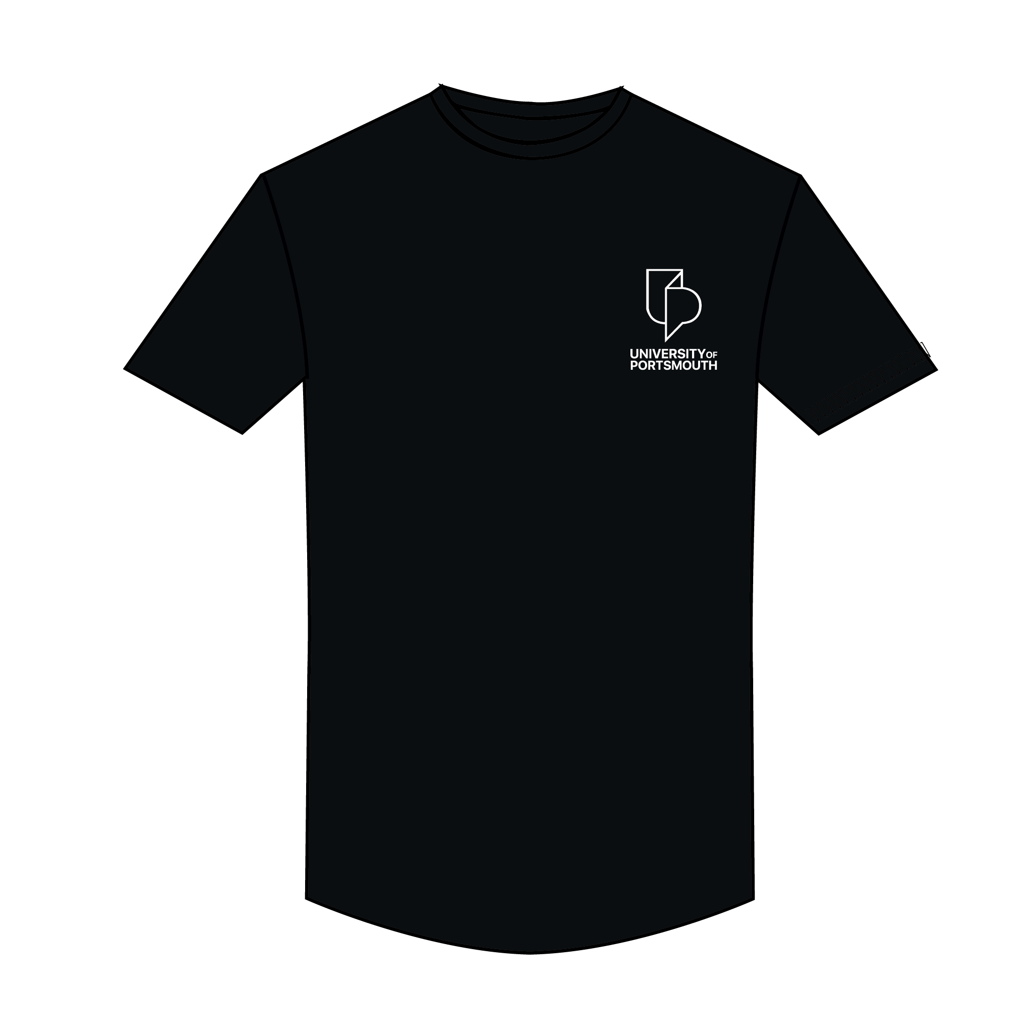 University of Portsmouth Rowing Black Casual T-Shirts