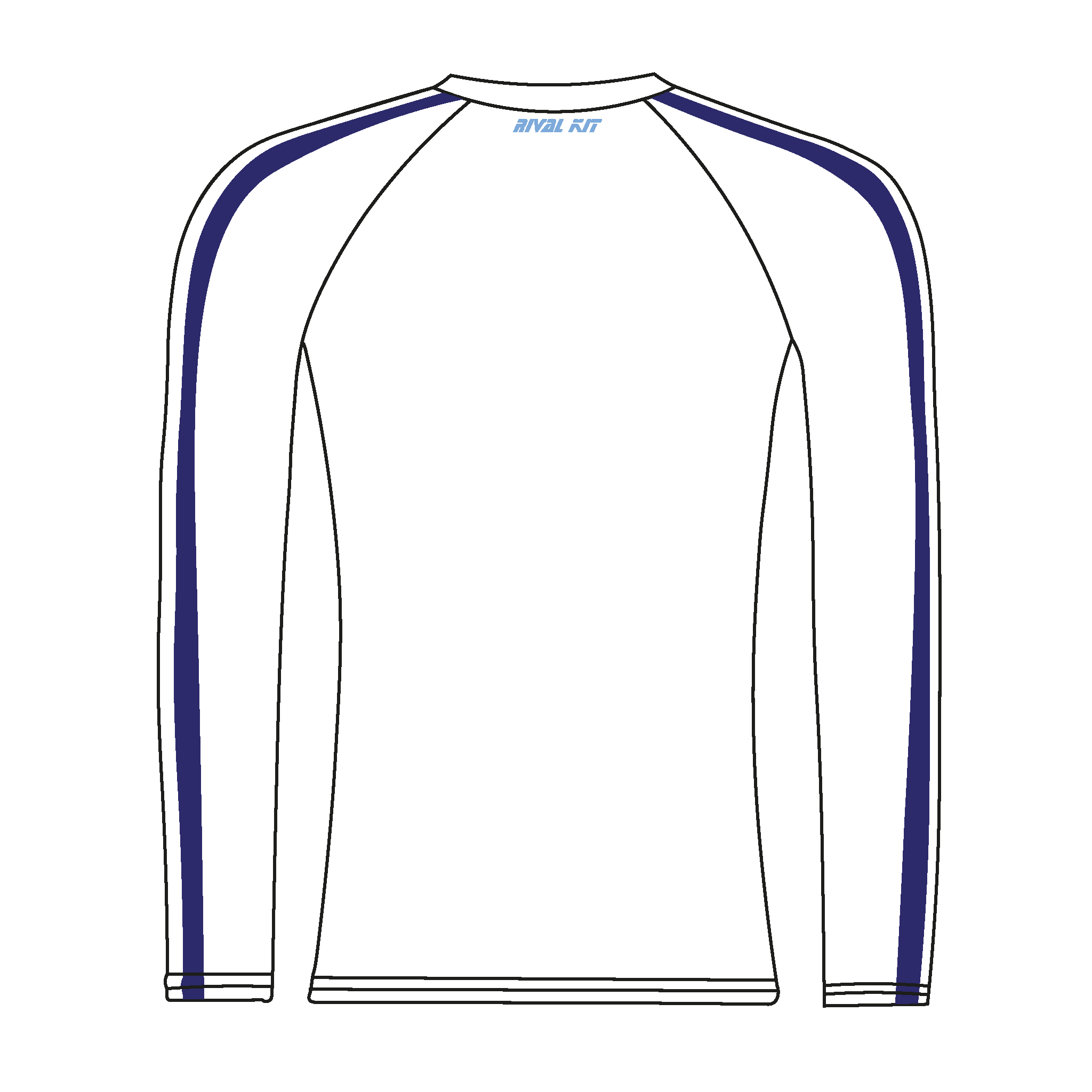 Hughes Hall BC Long Sleeve White Baselayer