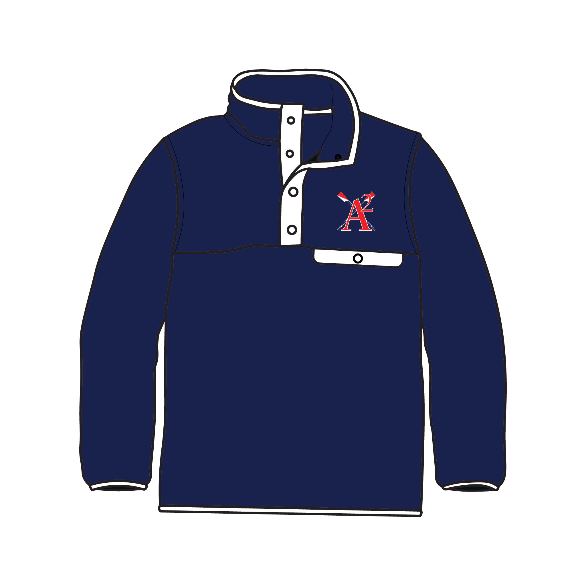 Ann Arbor Rowing Club Pocket Fleece 2