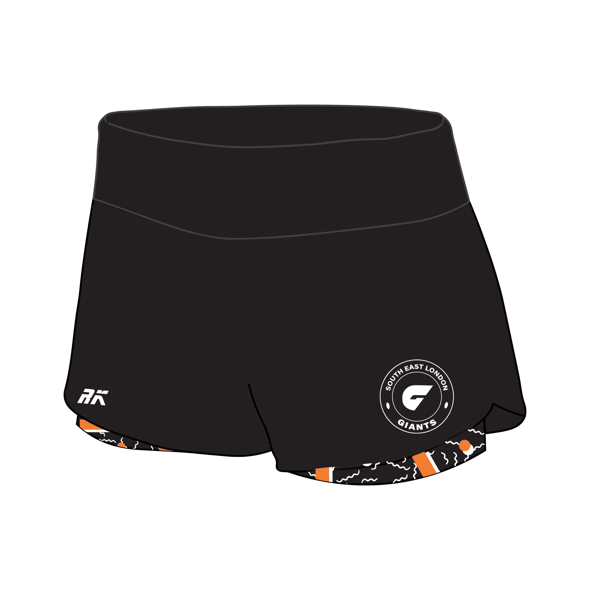 Southeast London Giants ARFC Female Gym Shorts